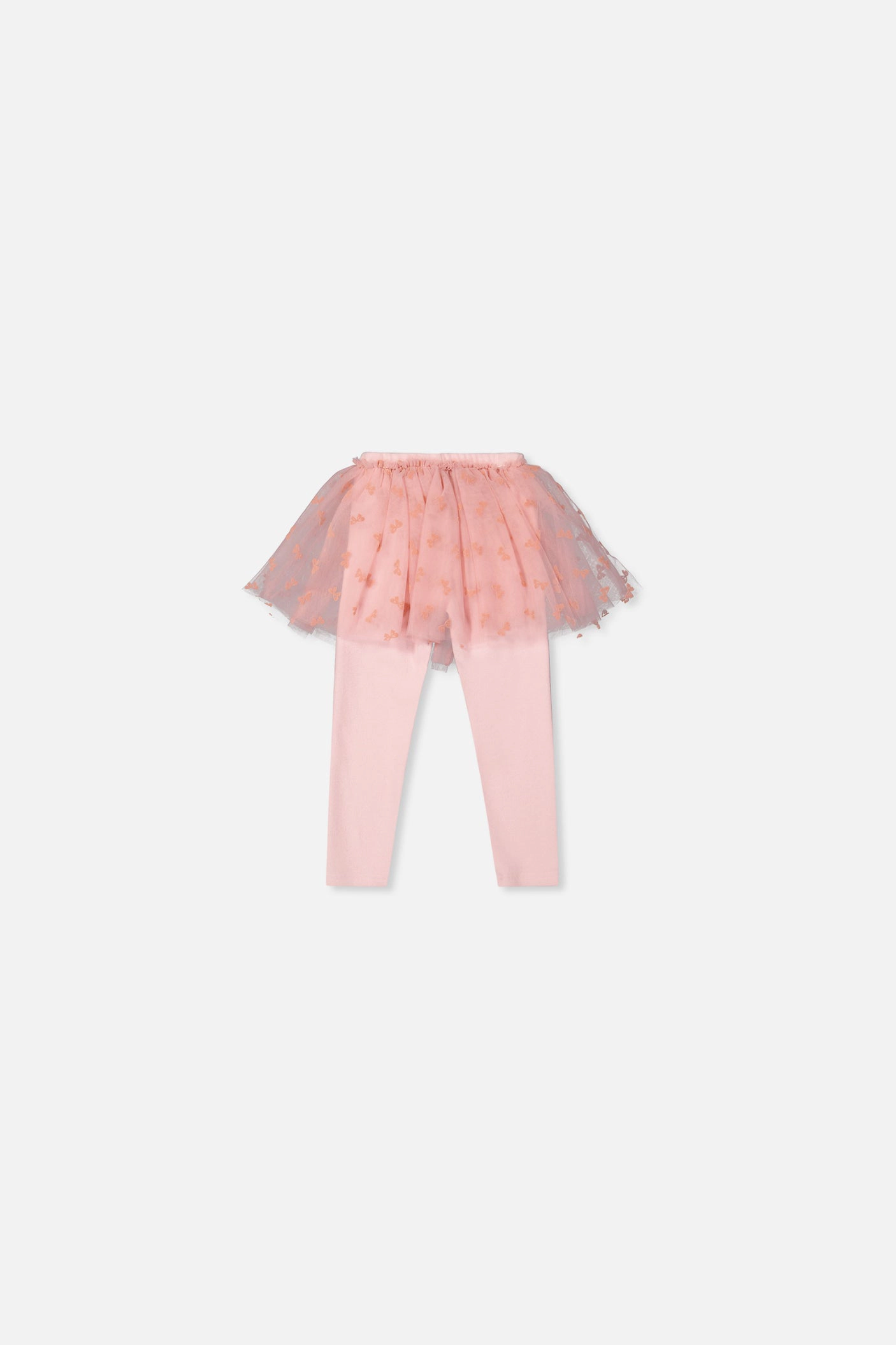 Deux par Girls Leggings with Integrated Tulle Skirt