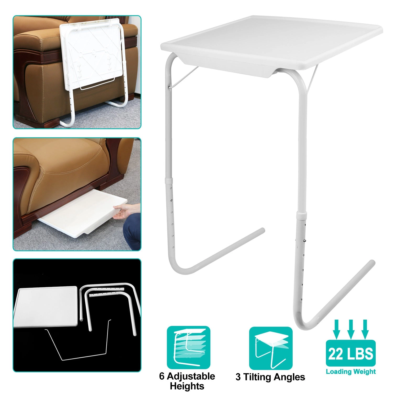 GBruno Adjustable Foldable Tray Table