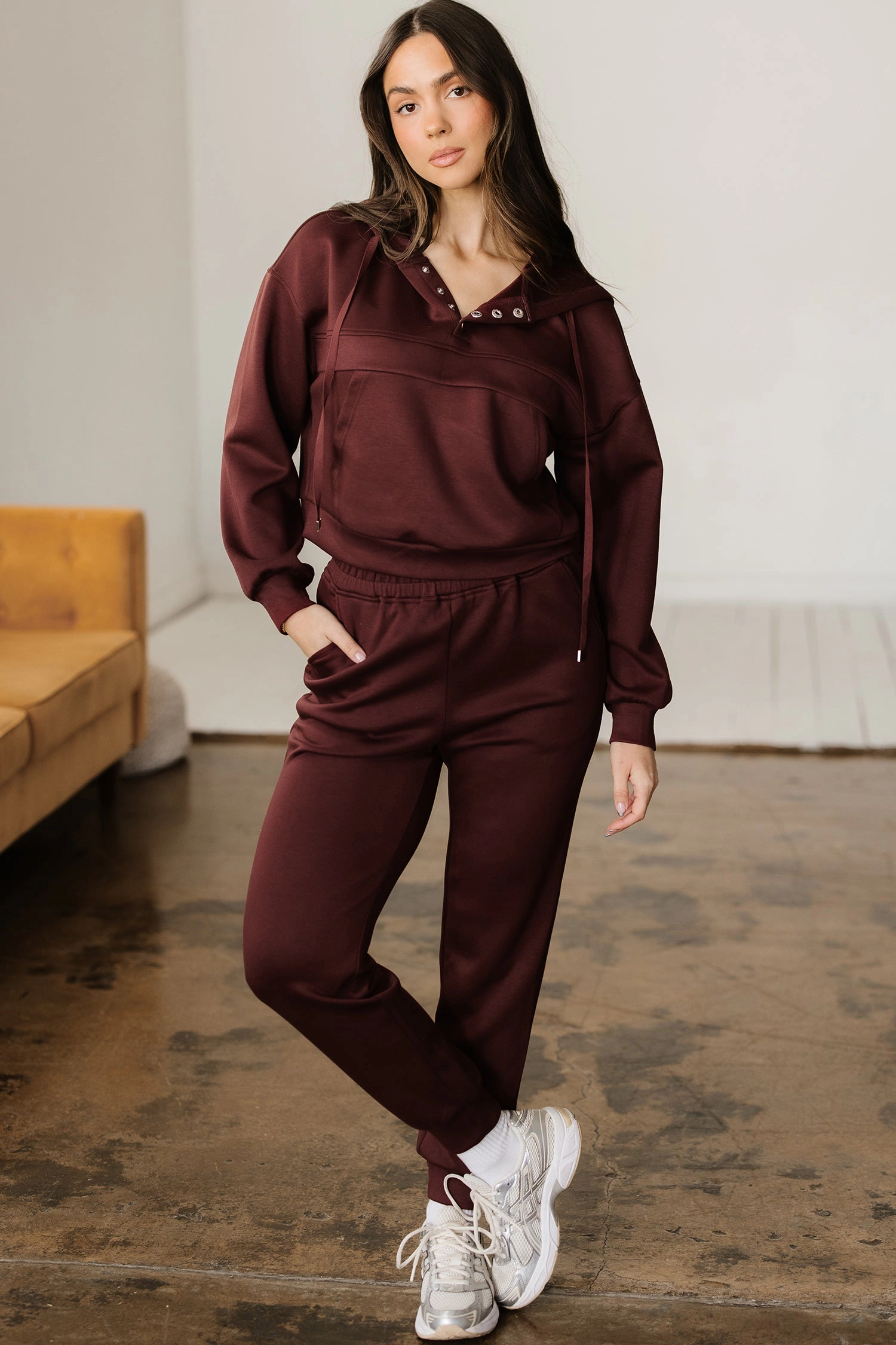 Threaded Pear Women's Kimberly Hoodie Jogger 2pcs Set