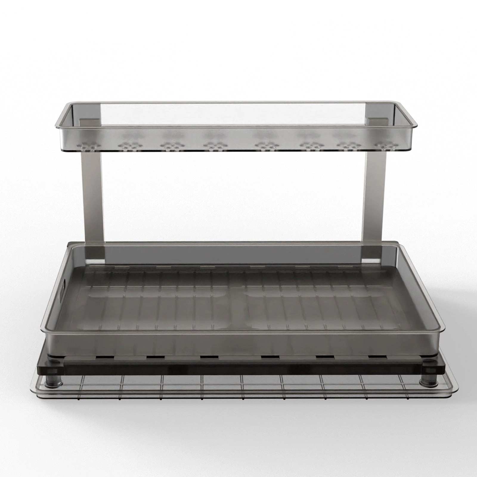 GBruno 2-Tier L-Shaped Under Sink Organizer