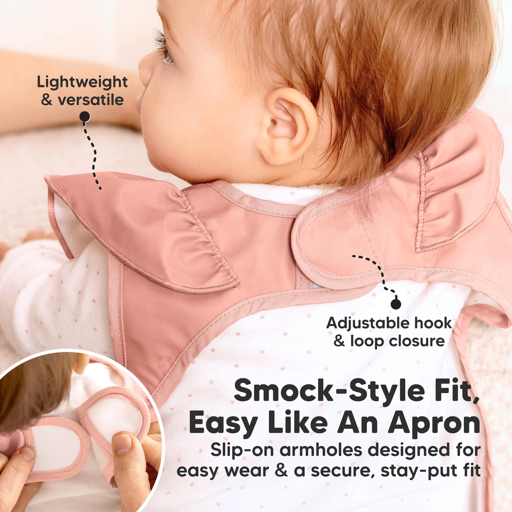 KeaBabies 2-Pack Fae Waterproof Bibs for Girls, Boys