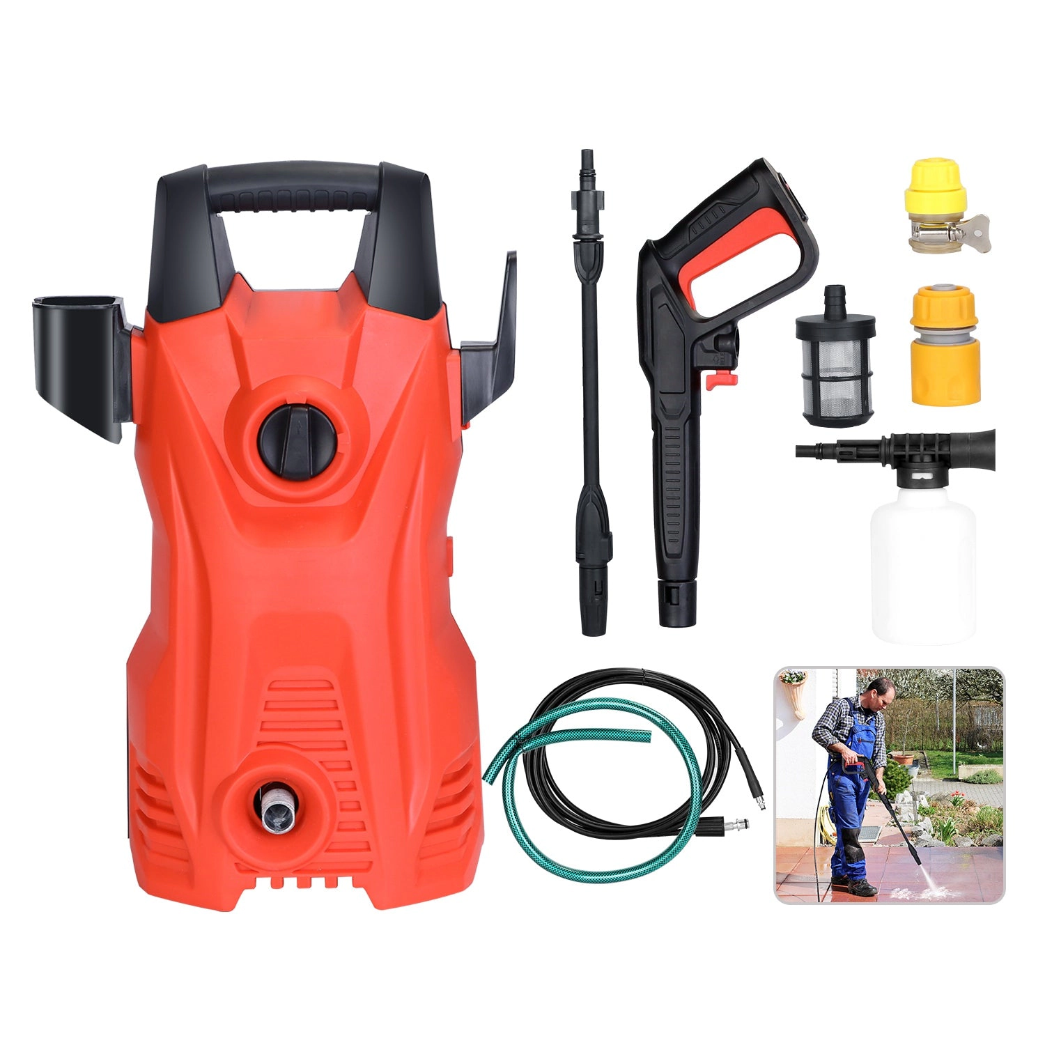 GBruno 1740PSI Electric Pressure Washer