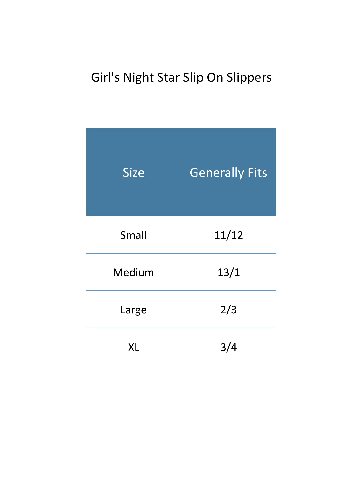 CTM Girl's Night Star Slip On Slippers