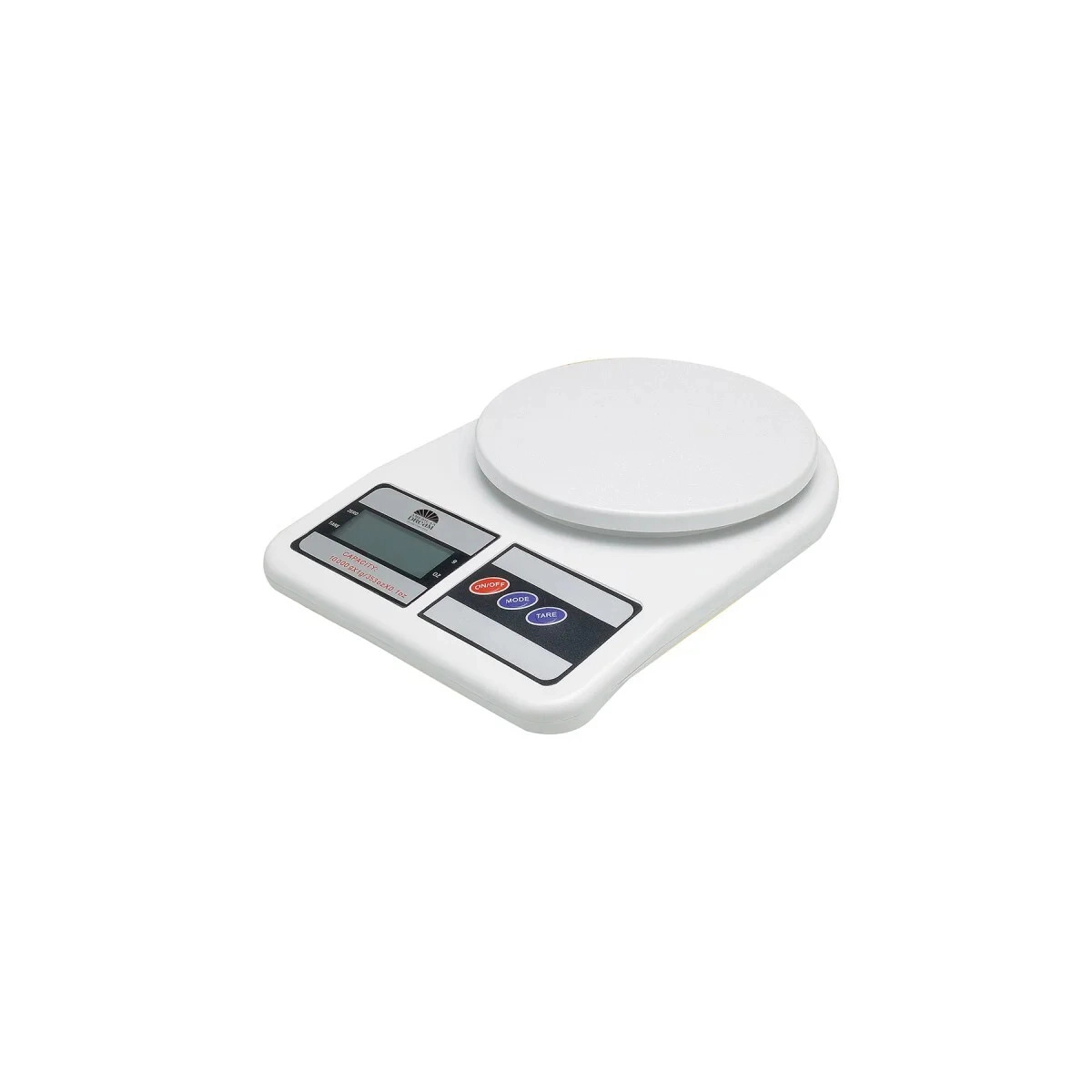 J&V TEXTILES Plastic Kitchen Food Scale for Baking & Cooking, LCD Digital Display, 8 x 6 x 1.25 In