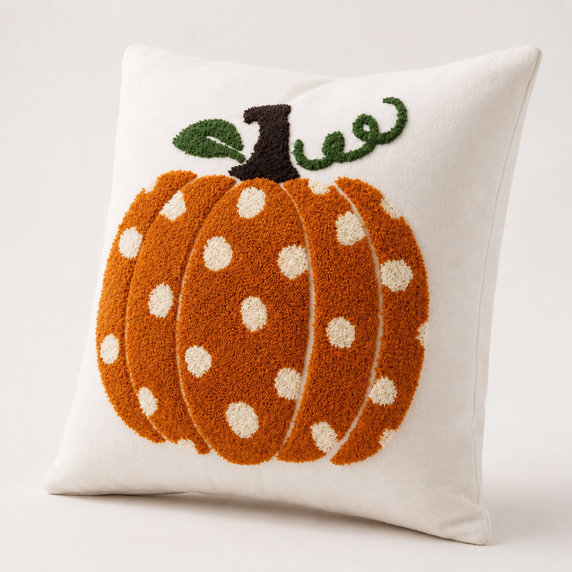 Alilang Halloween Fall Pumpkin Ghost Decorative Throw Pillow Cover 17.7 x