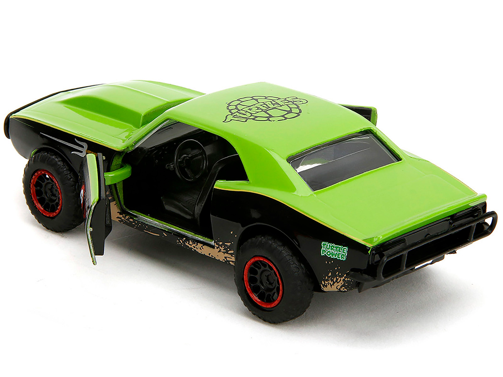 Jada 1967 Chevrolet Camaro "Teenage Mutant Ninja Turtles" Black and Green (Dirty) "Hollywood Rides" Series