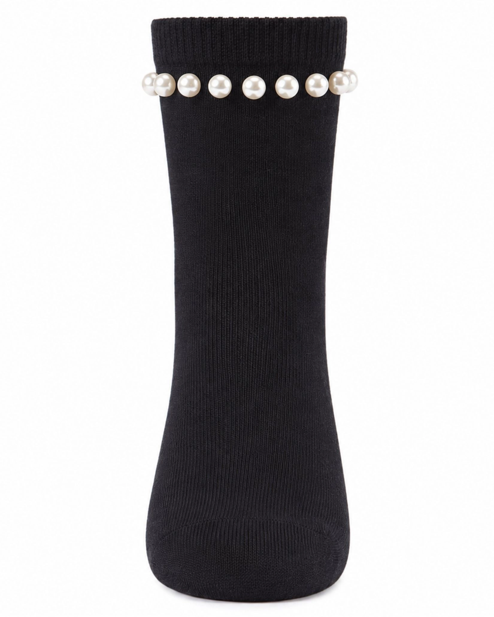 MeMoi String of Pearls Girls Cotton Blend Crew Socks