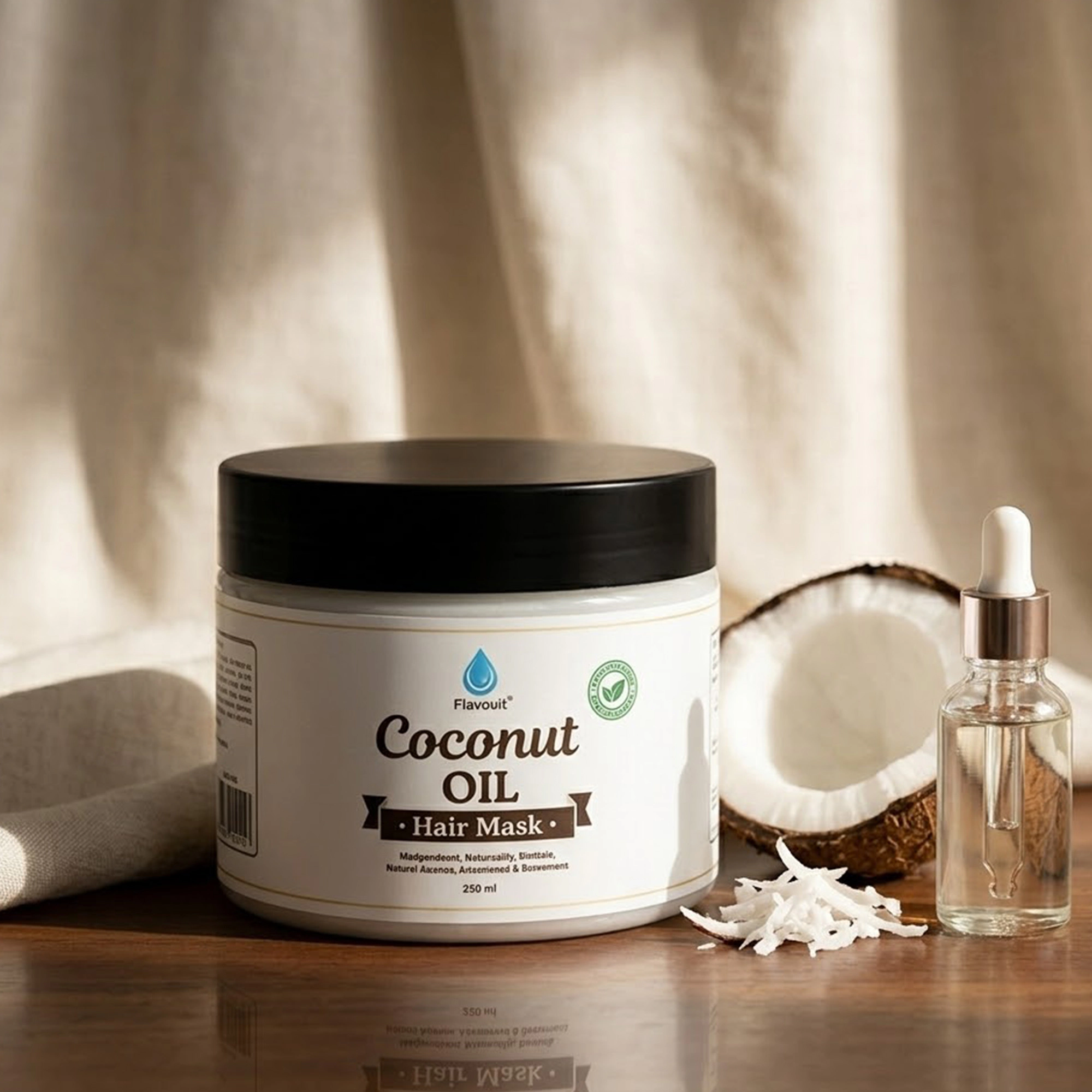 Pursonic Unisex 100% Natural Coconut Oil Hair Mask – 10 Oz