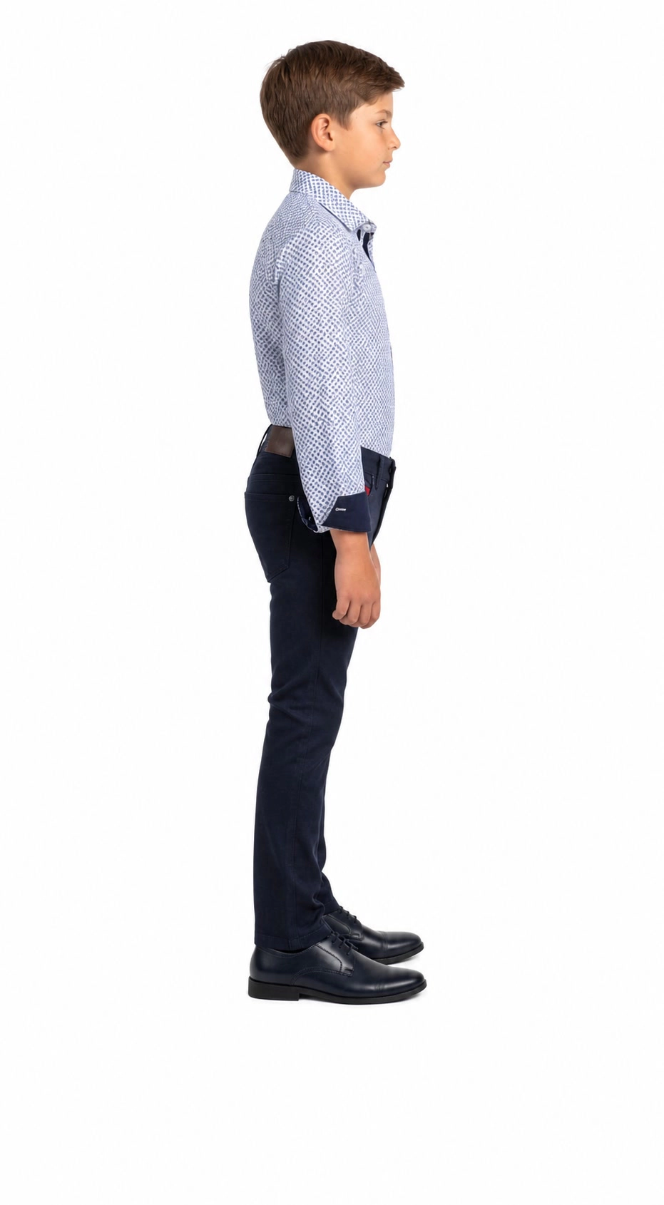 Elie Balleh Boys Slim Fit Paisley Print Shirt