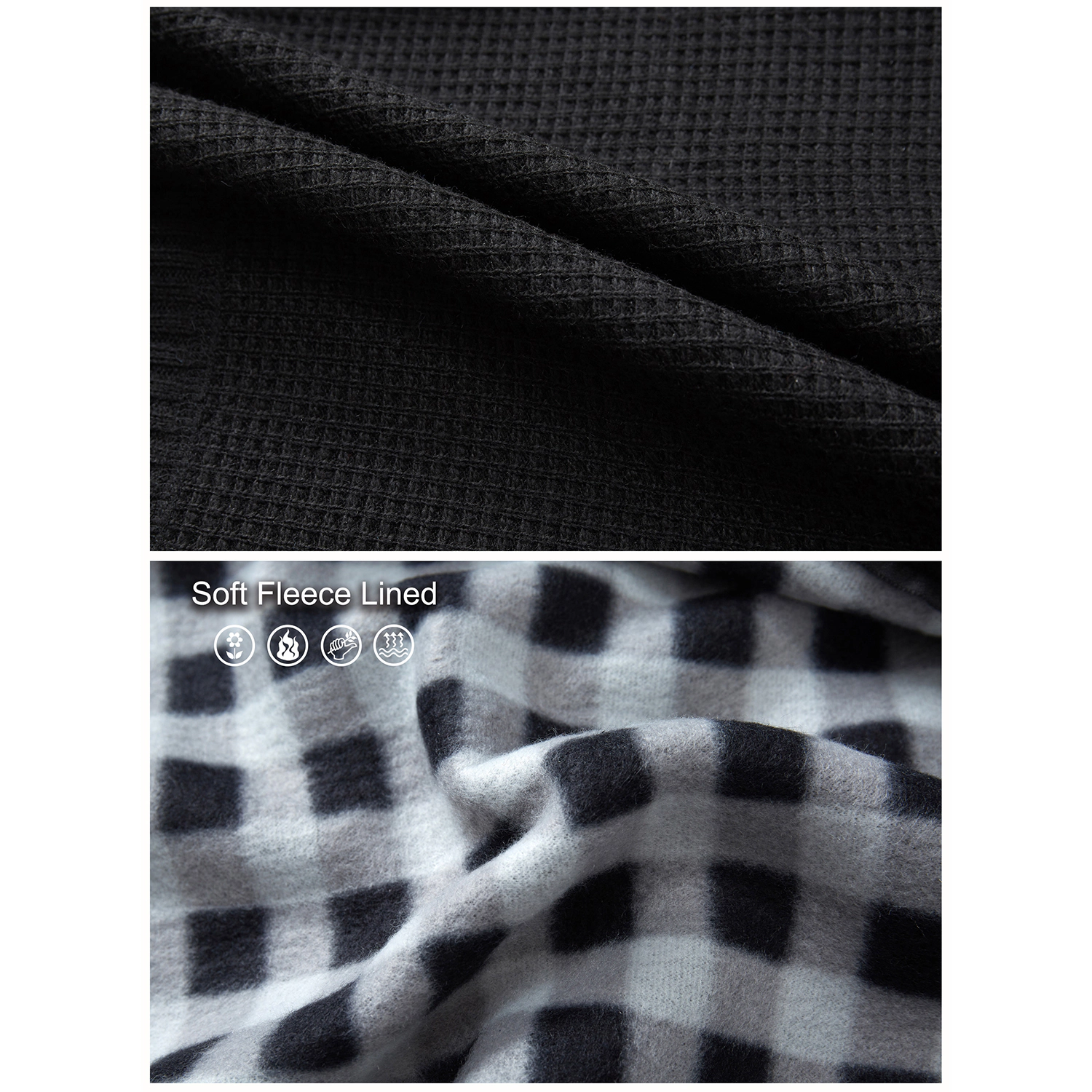 Gioberti Men's Knitted Regular Fit Full Zip Cardigan Sweater With Soft Brushed Flannel Lining
