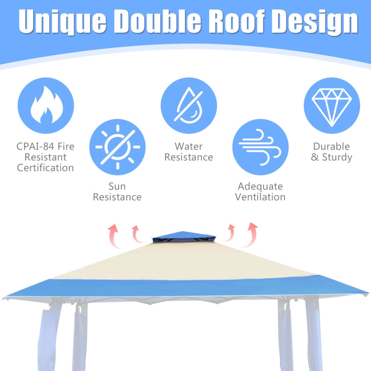 Hivvago 13 x 13 Feet Instant Pop Up Canopy Tent for Outdoor Events