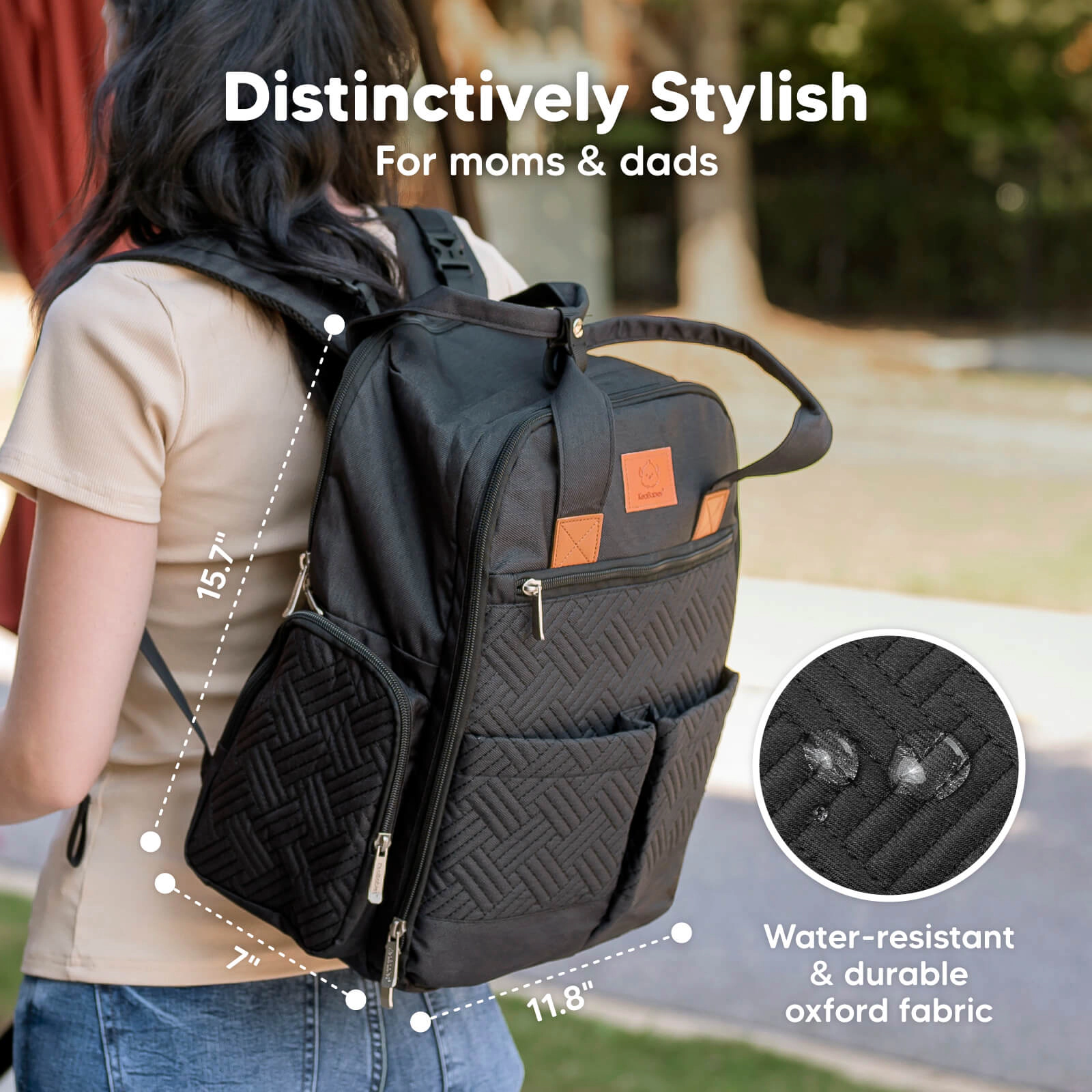 KeaBabies Bree Diaper Backpack