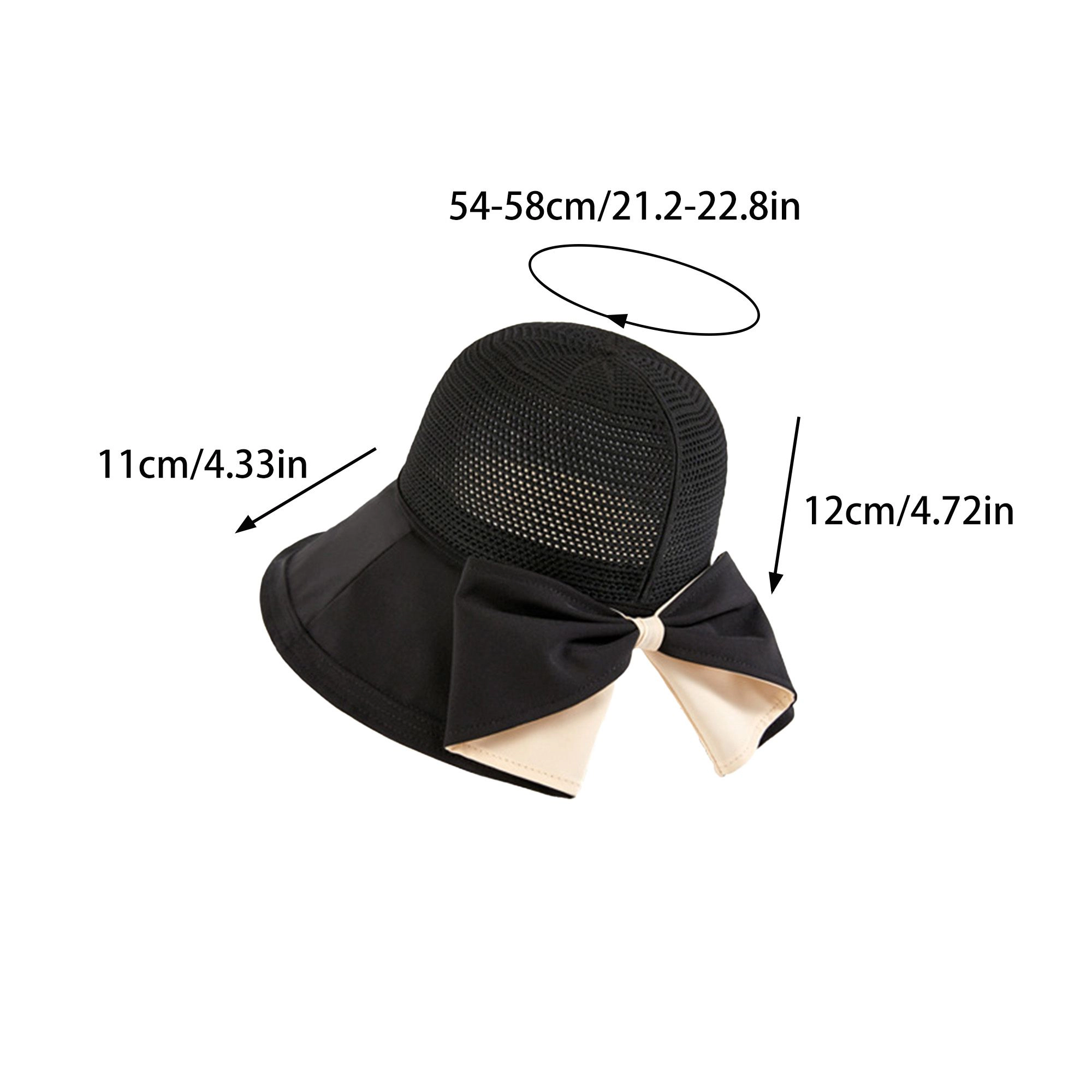 Anna-Kaci Womens Wide Brim Sun Hat with Breathable Weave and Bow Detail