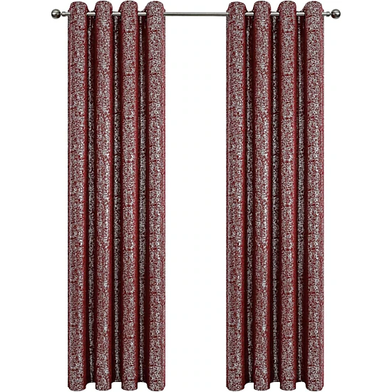 Kate Aurora 2 Piece Metallic Sparkle Thermal Grommet Blackout Curtain Panels