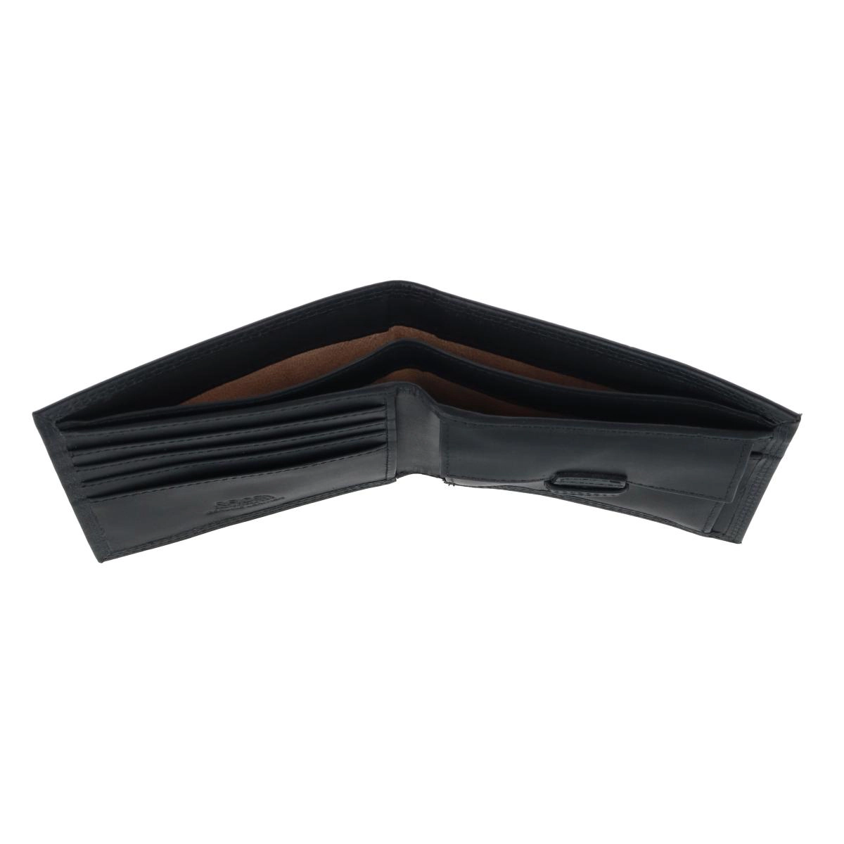 CTM Men's Pull Up Leather Bifold Wallet with Coin Pocket