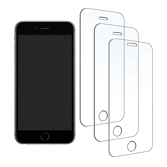 Qixxronics for iPhone SE 3 / SE 2 Screen Protector, [3-Pack] Tempered Glass Screen Protector Film 4.7"
