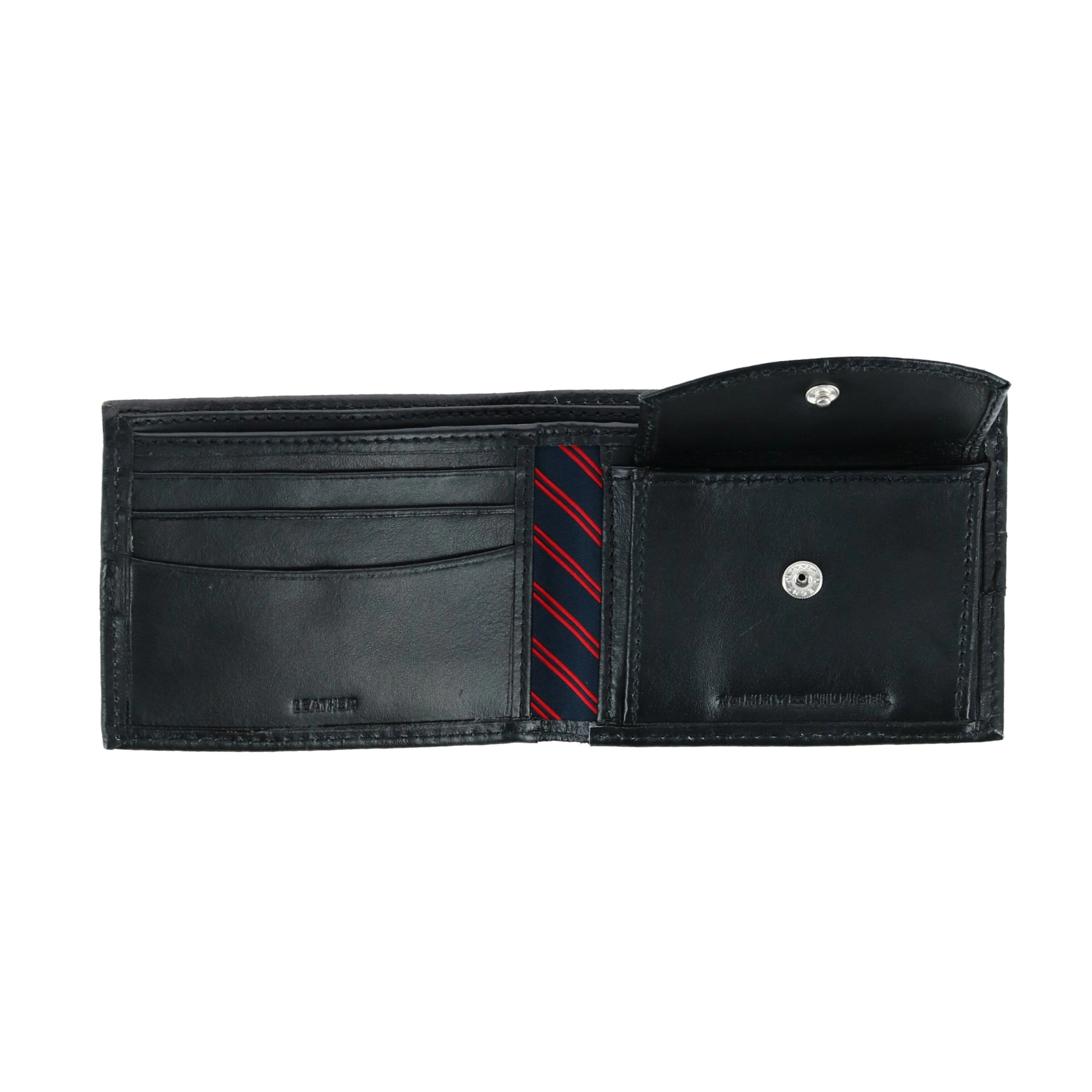 Tommy Hilfiger Men's Leather Ranger RFID Bifold Wallet with Coin Pocket