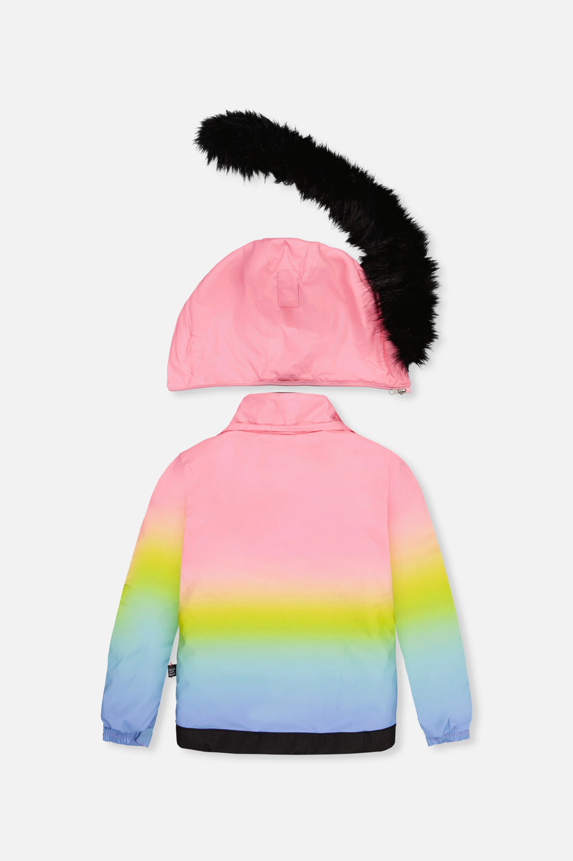 Deux par Girls Gradient Two Piece Play Snowsuit with Hooded Jacket and Gummy Bear Print Snow Pants
