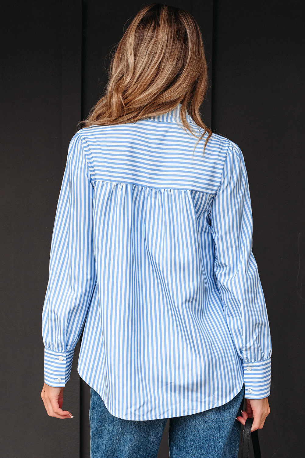 Threaded Pear Women's Emersyn Stripe Long Sleeve Top
