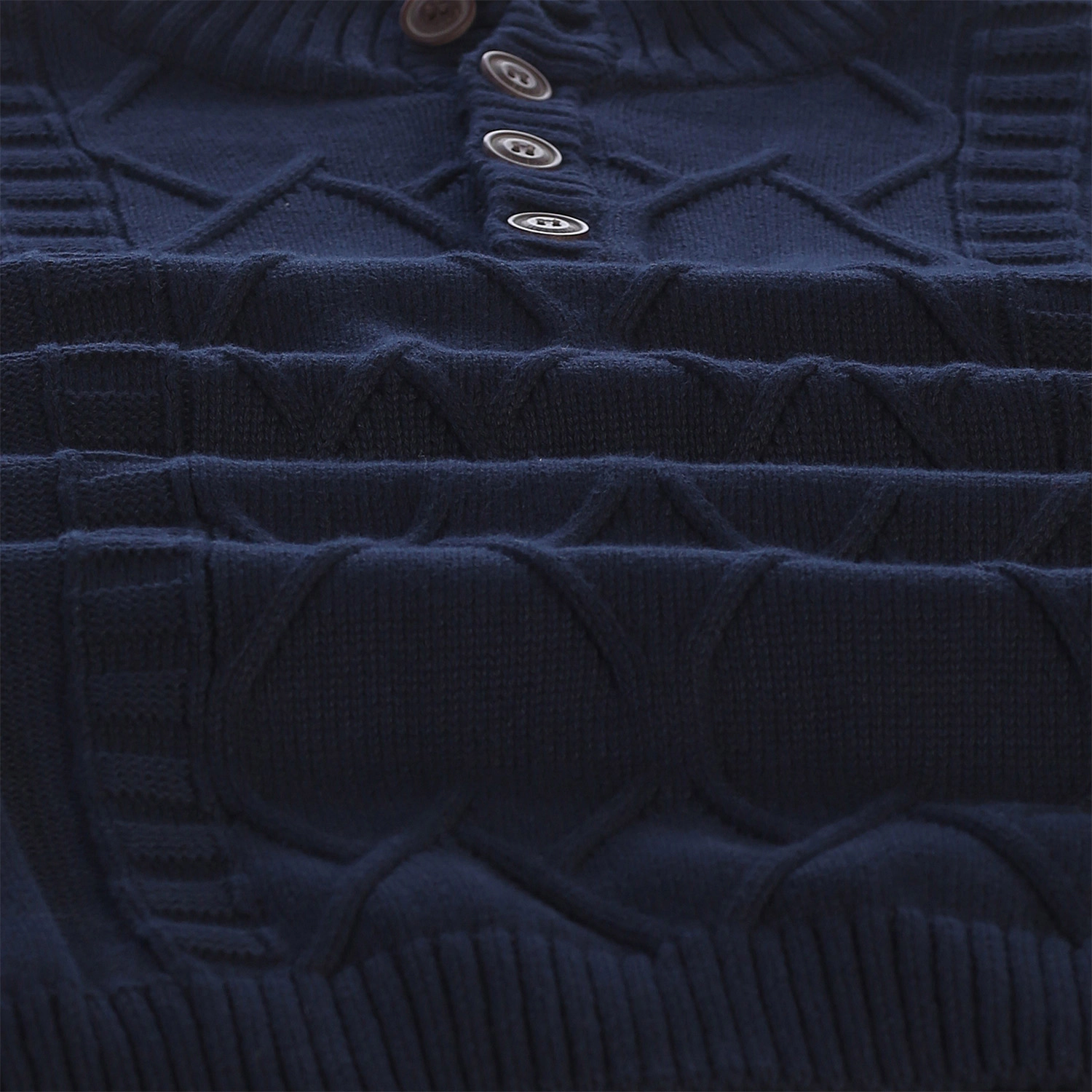 Gioberti Men's 100% Cotton Button Down Collar Knitted Pullover Sweater