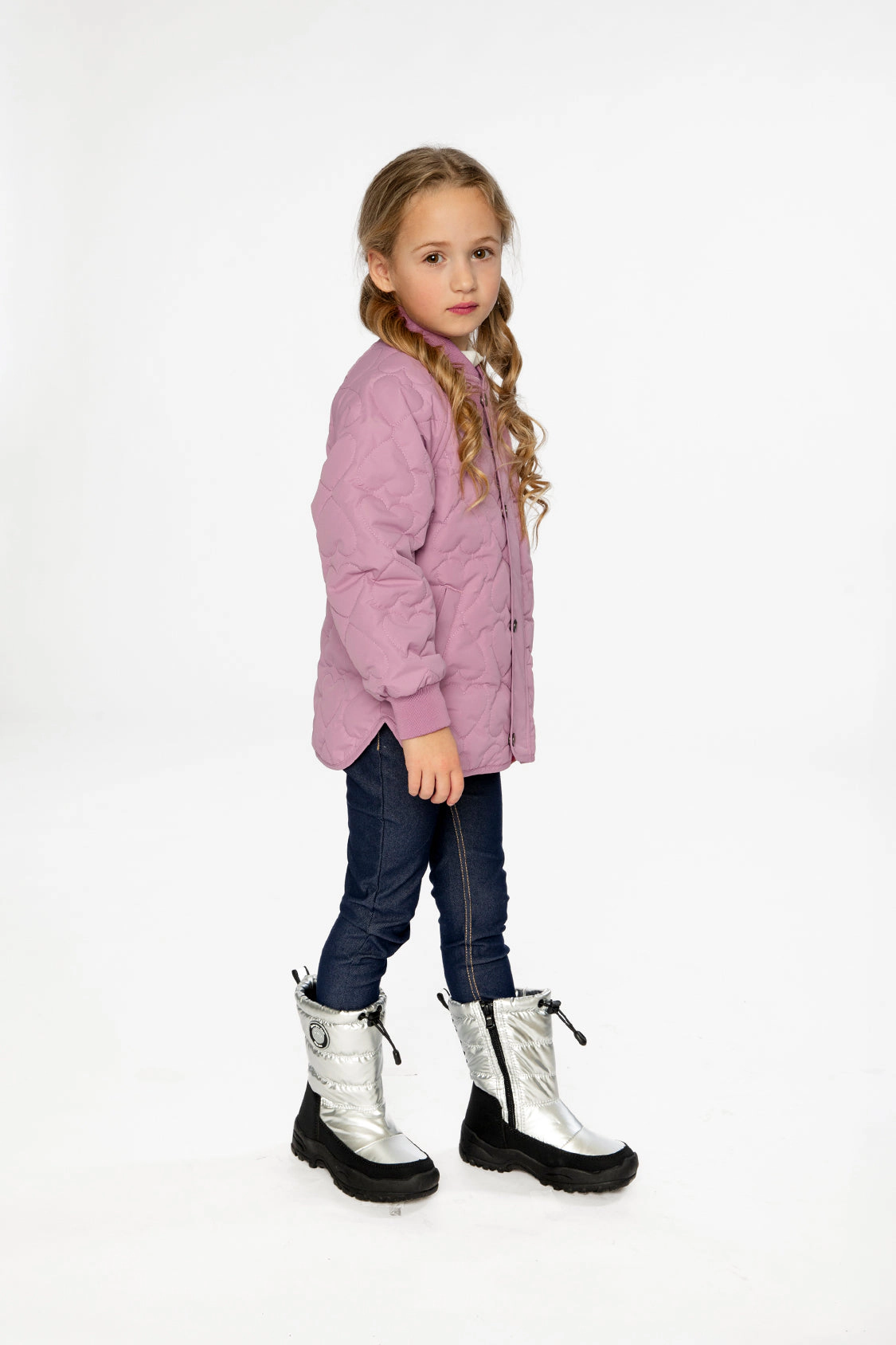 Deux par Girls Quilted Raglan Sleeve Jacket