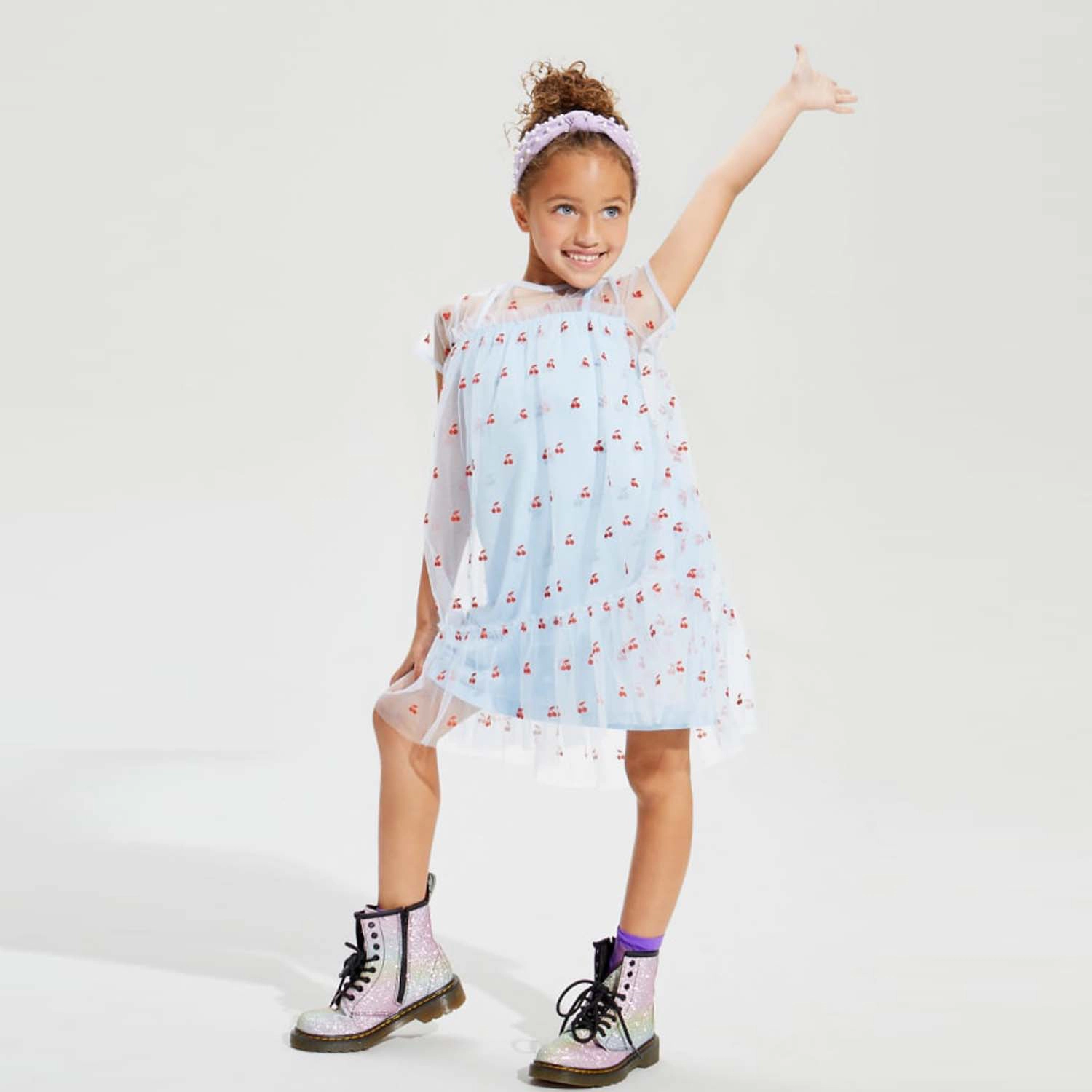 Rockets of Awesome Cherry Tulle Dress for Girls