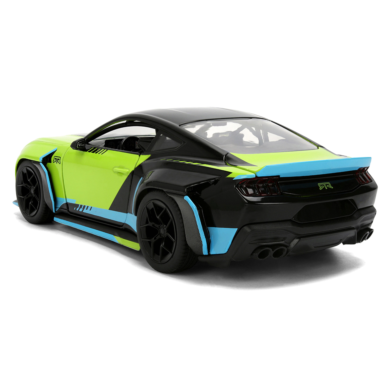 Jada 2026 Ford Mustang RTR Spec 5-D Lime Green with Black Top and Graphics "Hyper-Spec" Series 1/24 Diecast