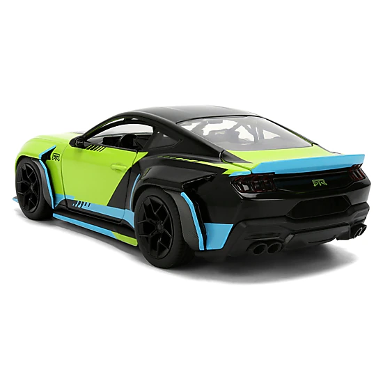 Jada Collectible 2026 Ford Mustang Rtr Spec 5-D Lime Green With Black Top And Graphics "Hyper-Spec" Series 1/24 Diecast