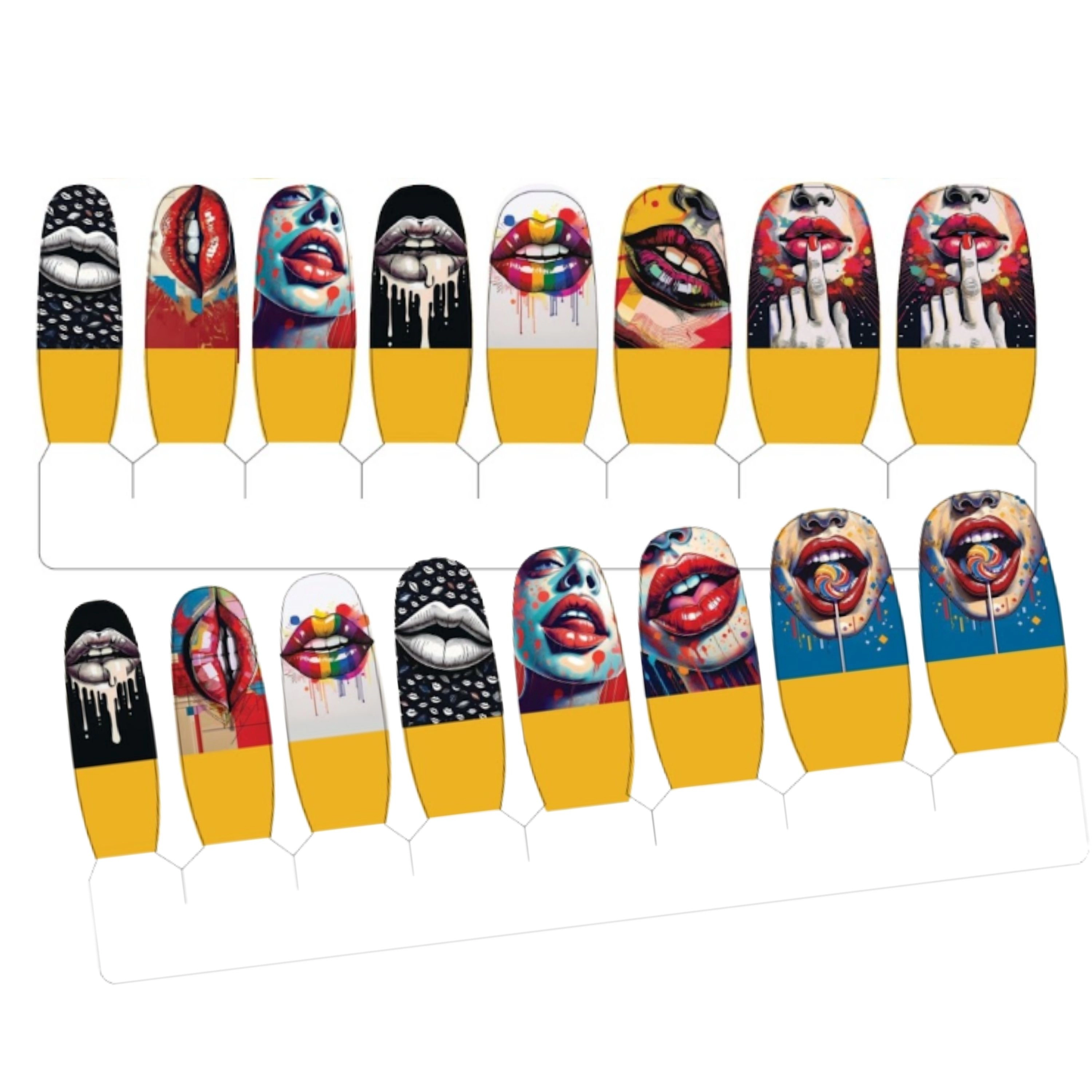 XPNail Women's Nail Polish Strips Mwah 16ct