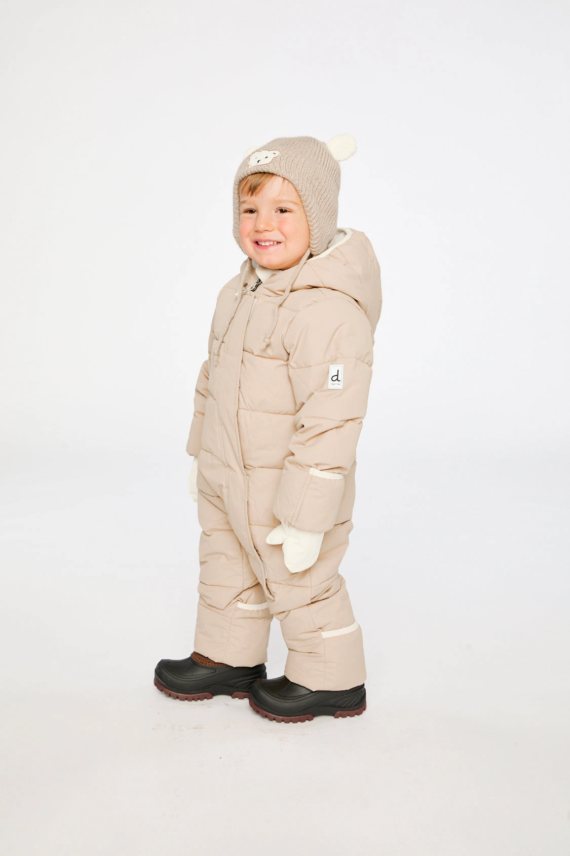 Deux par Unisex Cloud Quilted One Piece Snowsuit Adapted for Car Seats