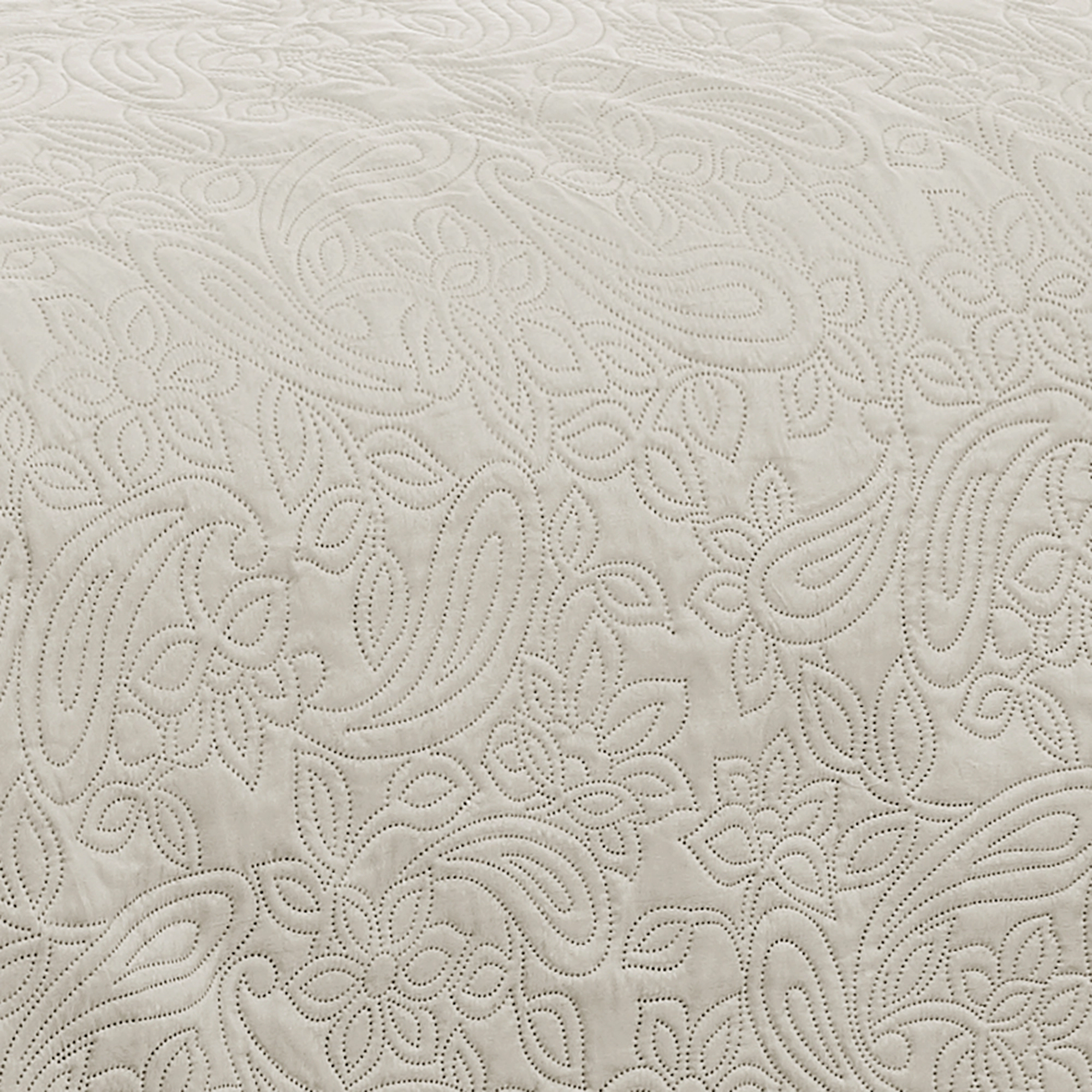RT Designers Collection Milla 3pc Pinsonic Premium Quality All Season Quilt Set for Revitalize Bedroom Beige