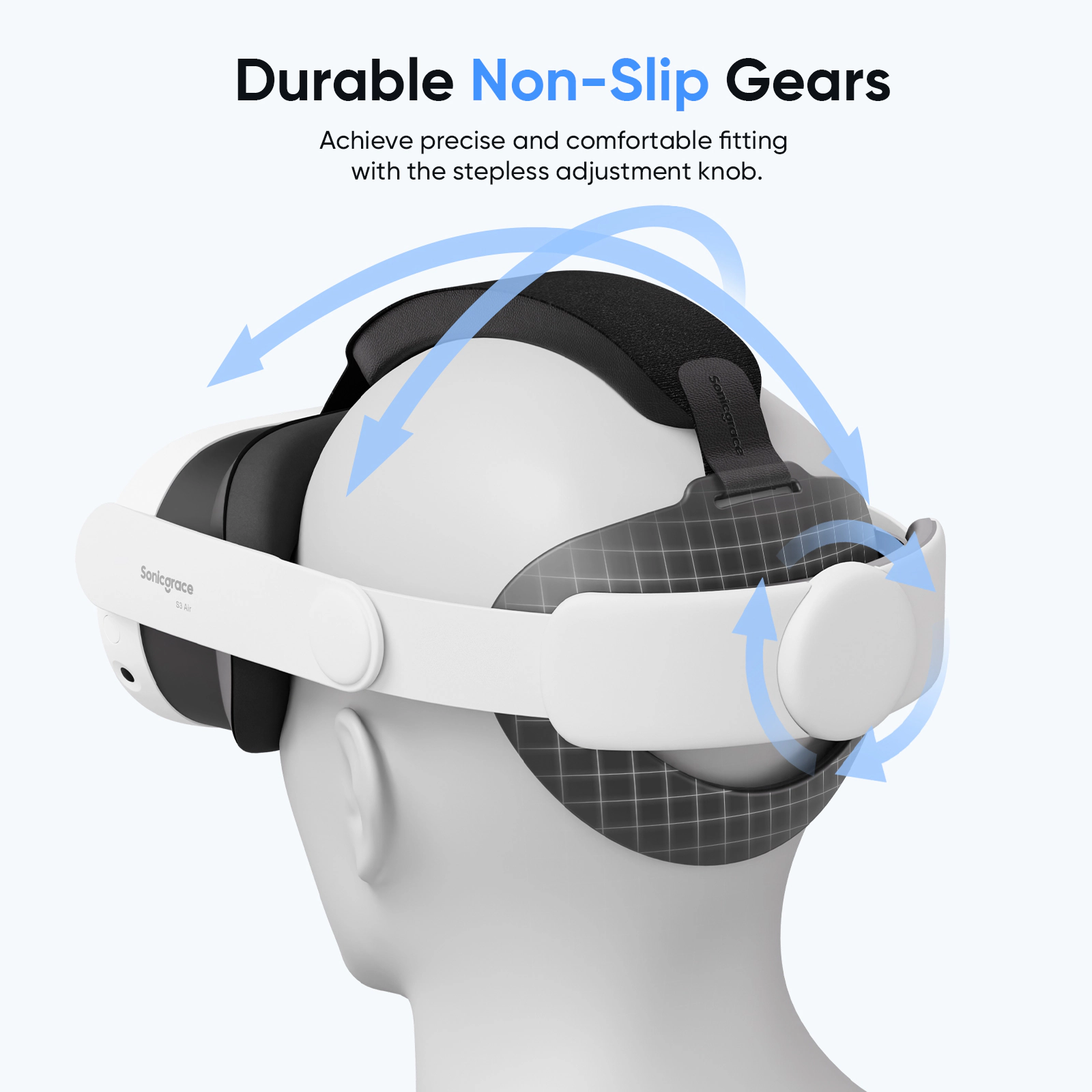 Sonicgrace S3 Air Comfort Head Strap for Meta Quest 3 3S