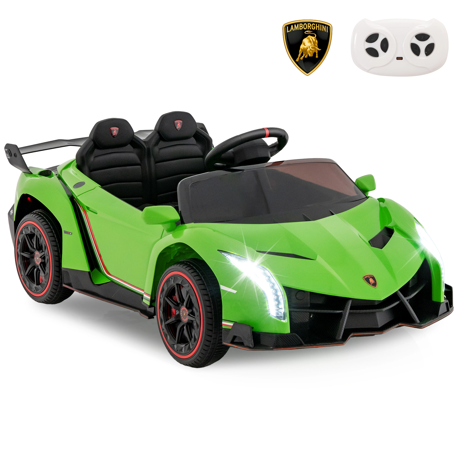 LJG 12V Licensed Lamborghini 4WD Kids Ride-on Sports Car with 2.4G Remote