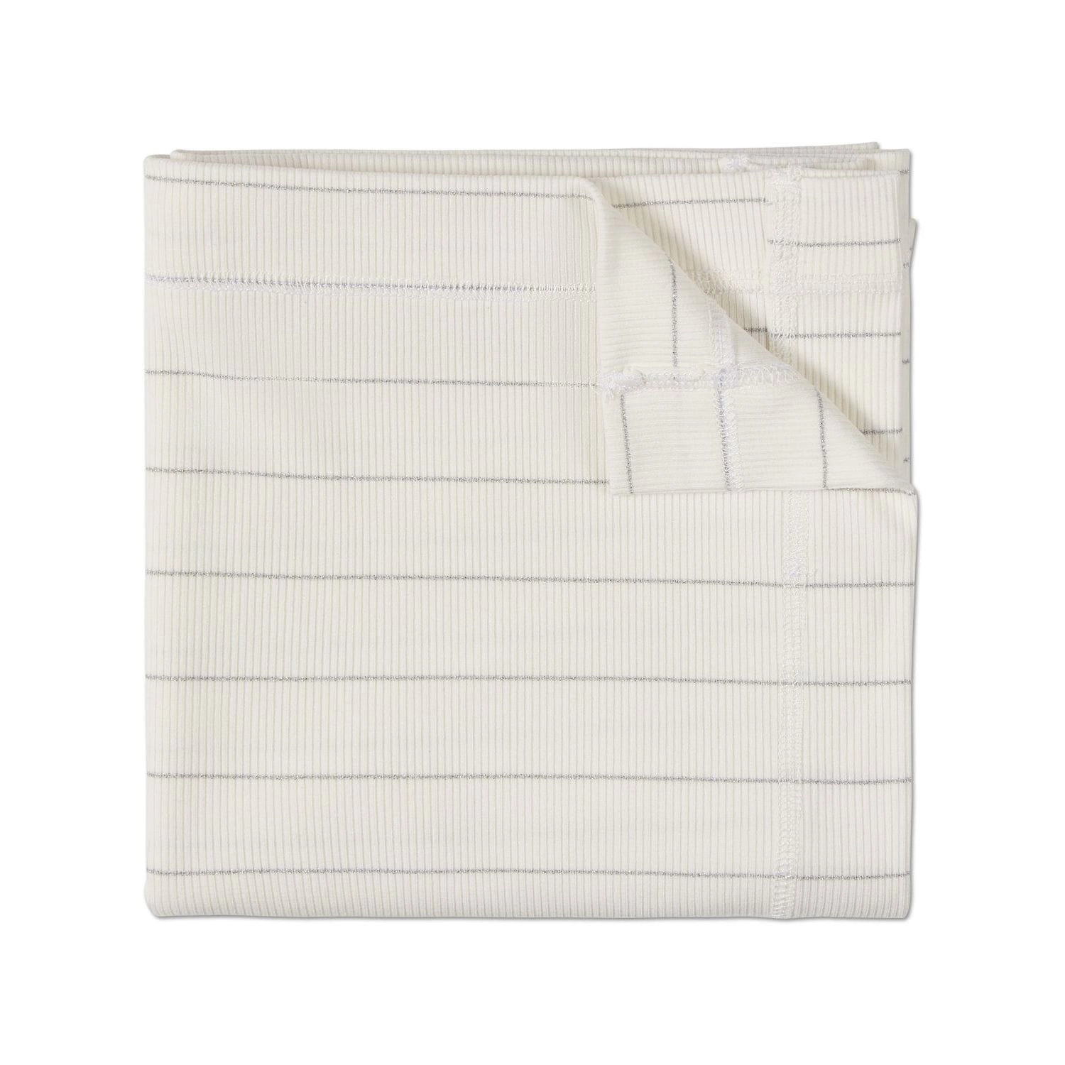 MeMoi 3 Piece Unisex Baby Ribbed Shimmer Stripe Footie Set