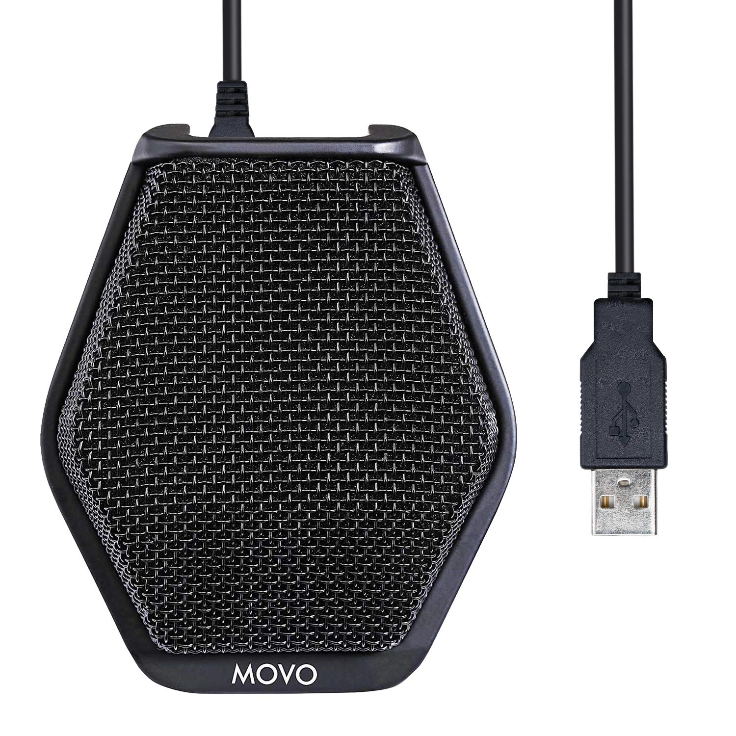 Movo MC1000 Conference USB Microphone - Long Range Desktop Mic