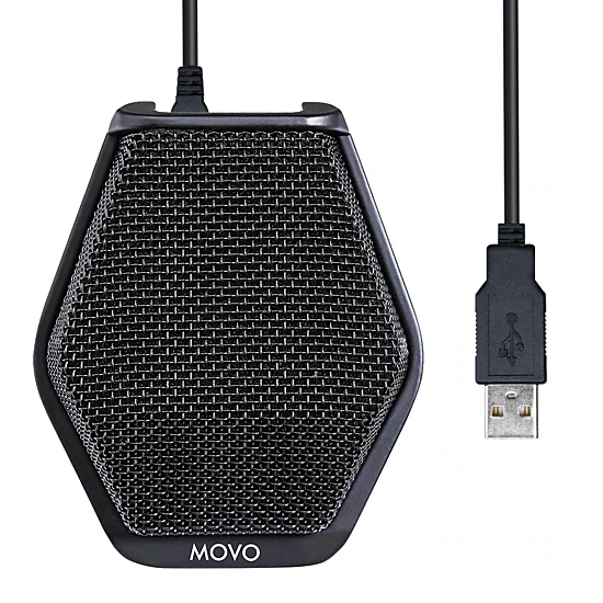 Movo MC1000 Conference USB Microphone for Computer Desktop and Laptop with 180 deg / 20' Long Pick up Range Compatible