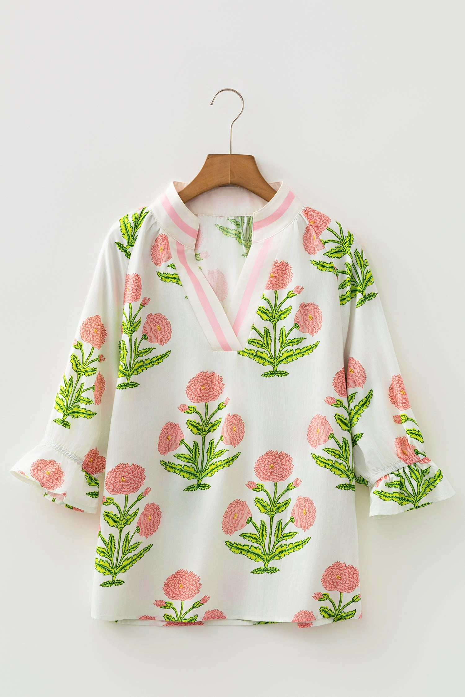 Threaded Pear Women's Noelle 3 4 Sleeve Blouse