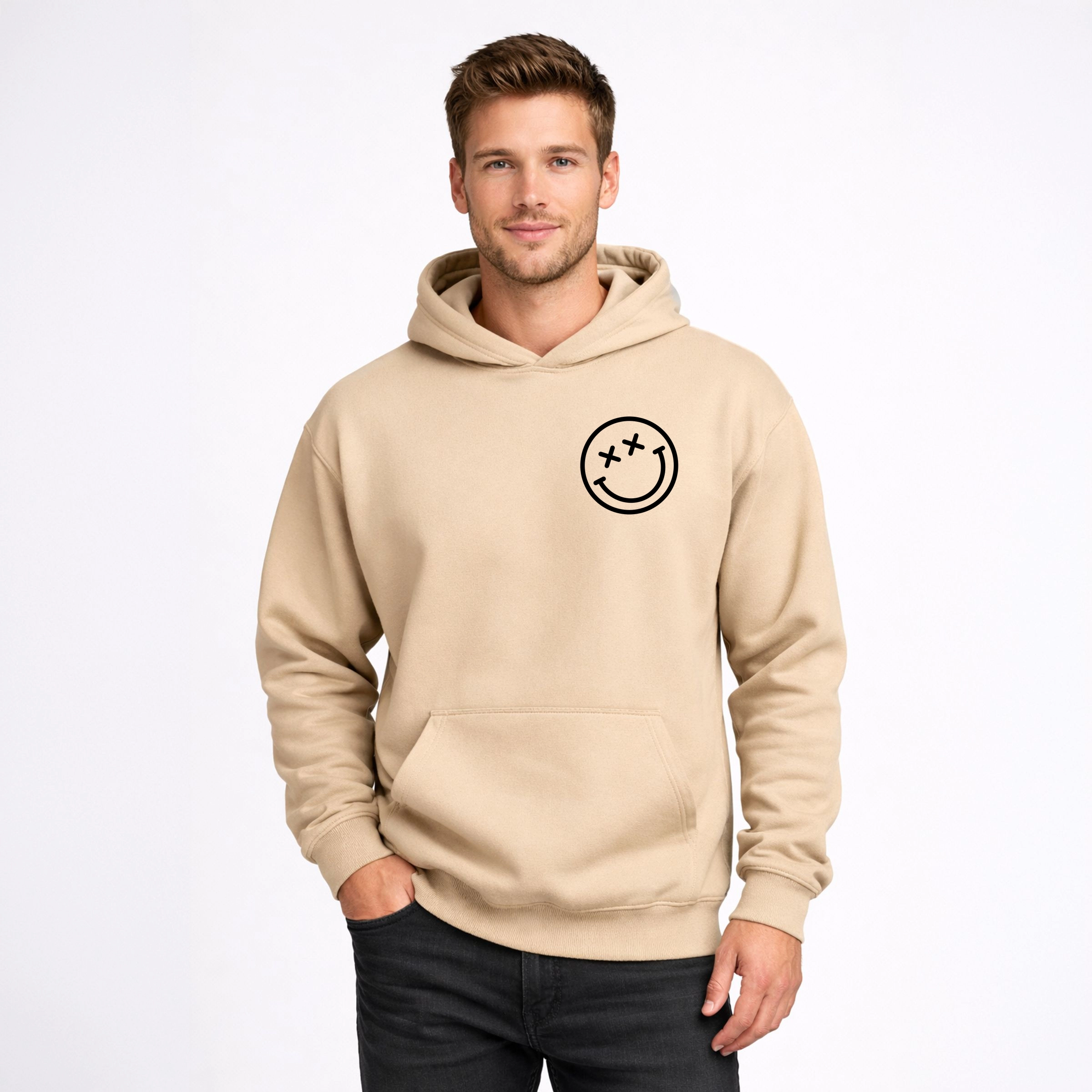 Simply Sage Market - Men's Graphic Hoodie S.W.Smiley Oh Buoy