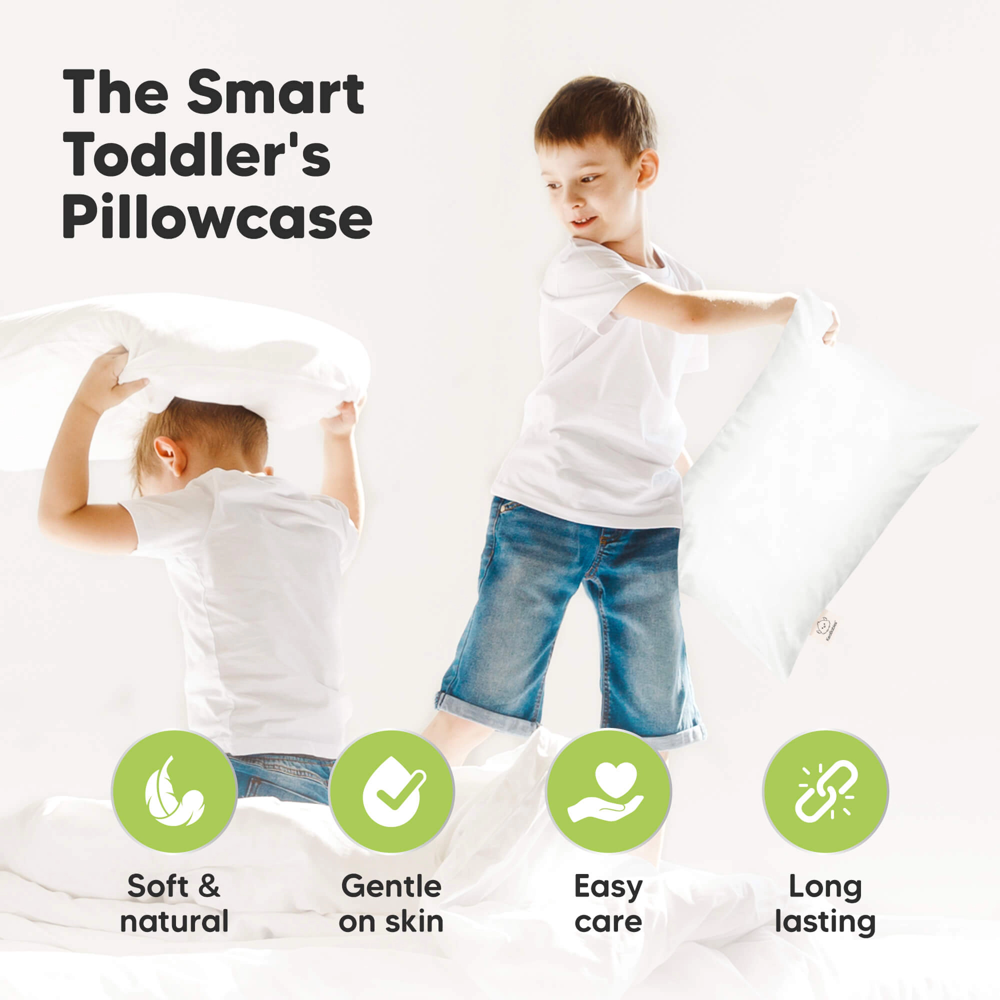 KeaBabies My Little Dreamy [Protect+] Waterproof Jumbo Pillowcase