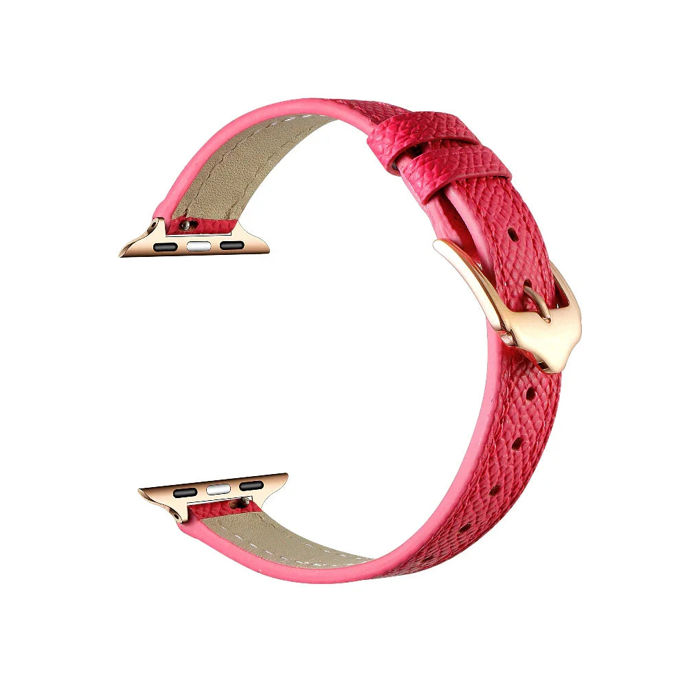 Posh Tech Womens Cleo Skinny Leather Band for Apple Watch