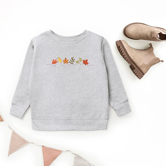 The Juniper Shop - Youth Graphic Sweatshirt - Fall Leaves Line