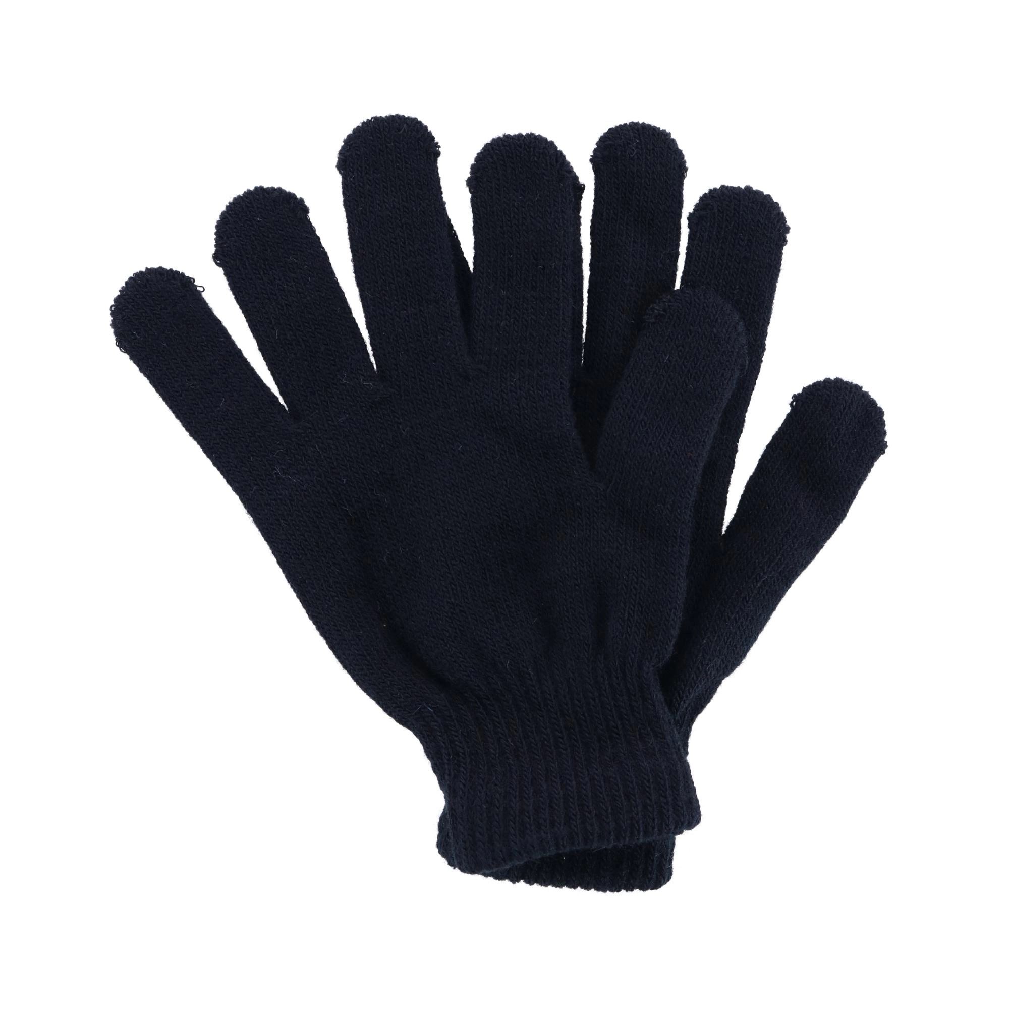 CTM Girl's 7-14 Leopard Print Winter Pom Hat and Glove Set by Connex Gear