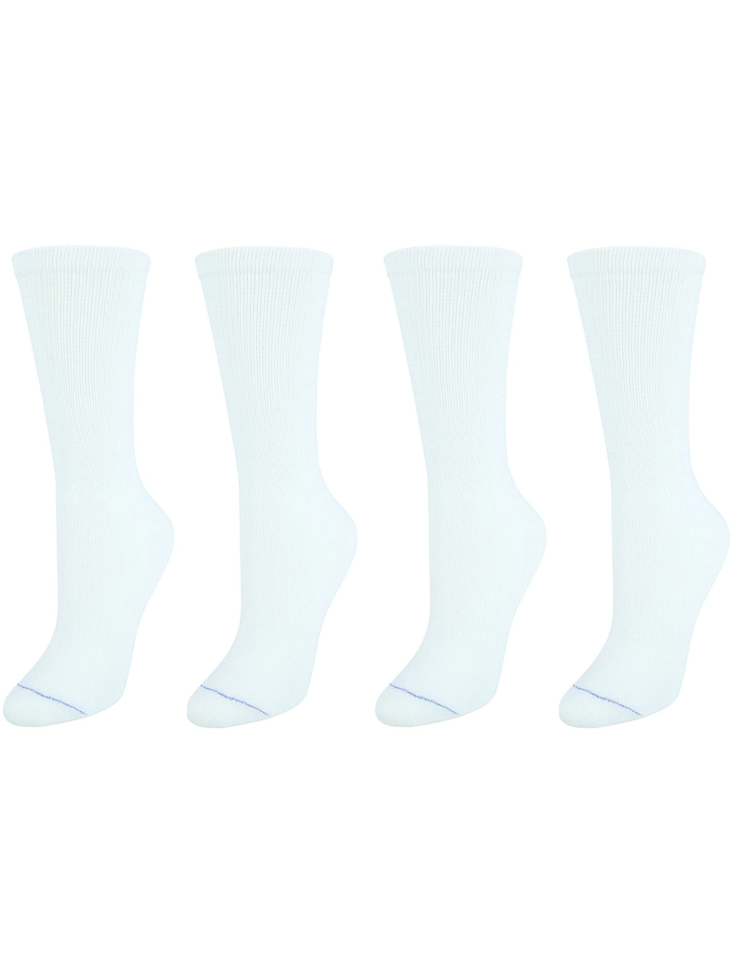 Dr. Scholl's Women's Plus Size Diabetes & Circulatory Crew Socks (Pack of 4)