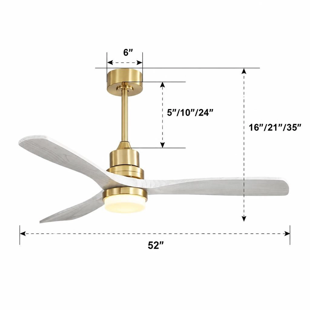ELEMENT ACE 52 Inch Mixed Material Indoor Ceiling Fan