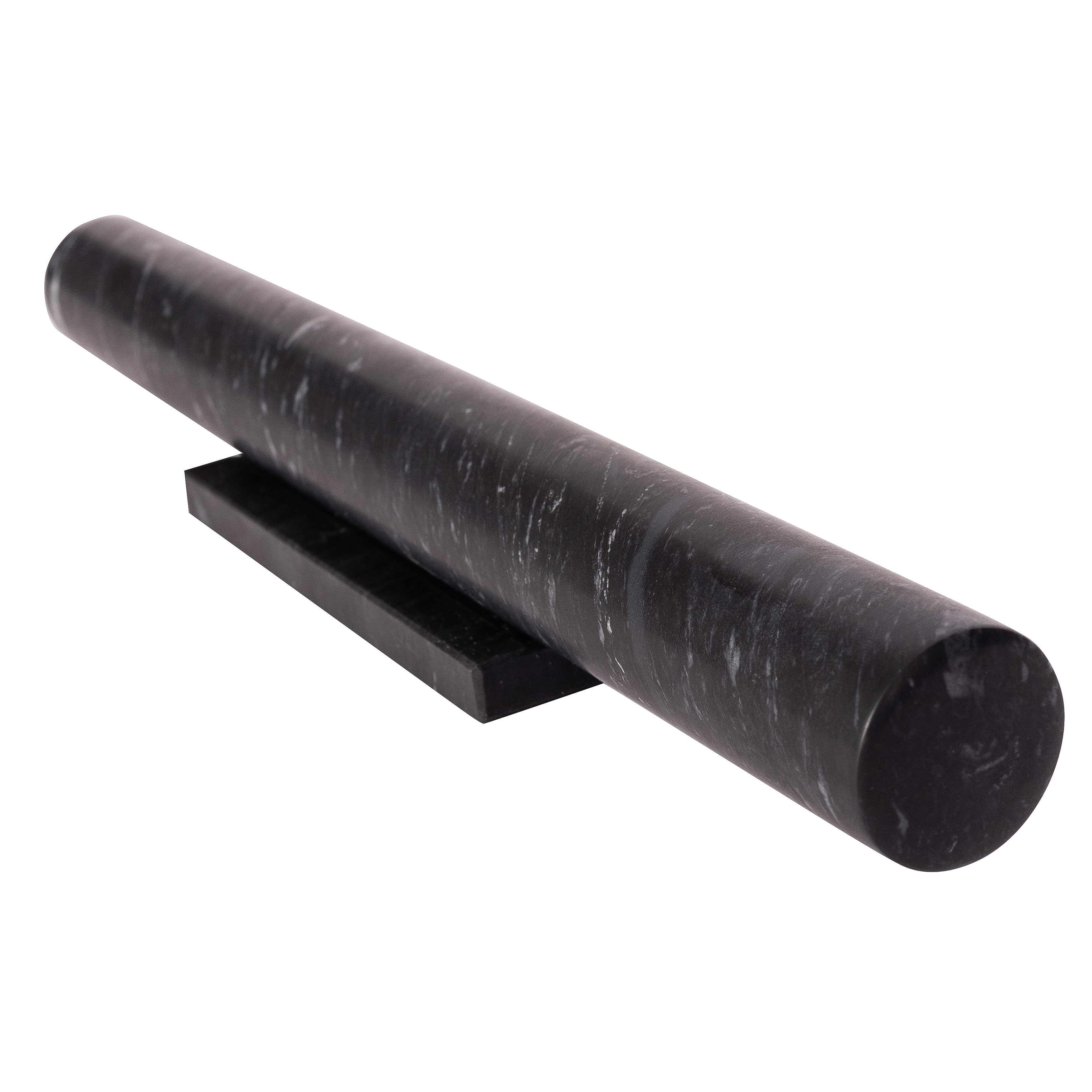 Saboga Home™ 12" Straight Rolling Pin With Marble Stand