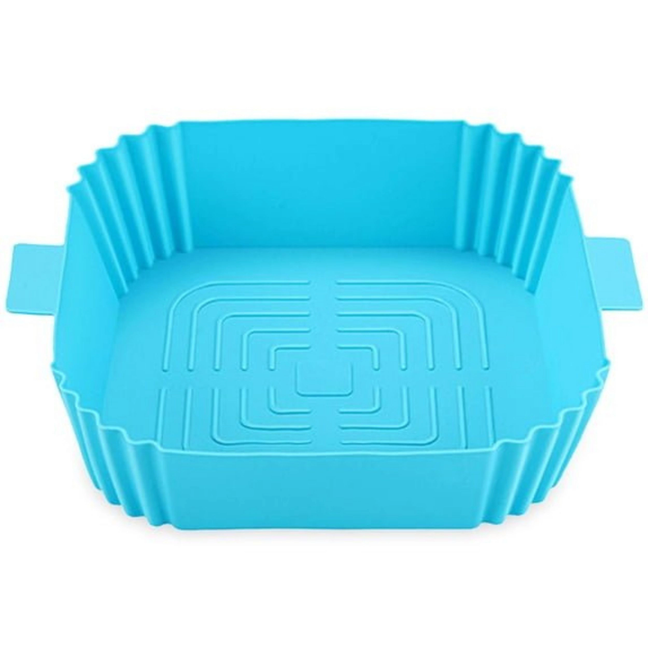 Home Collection Reusable Square Silicone Air Fryer Liner for 3 to 6 Qt Baskets