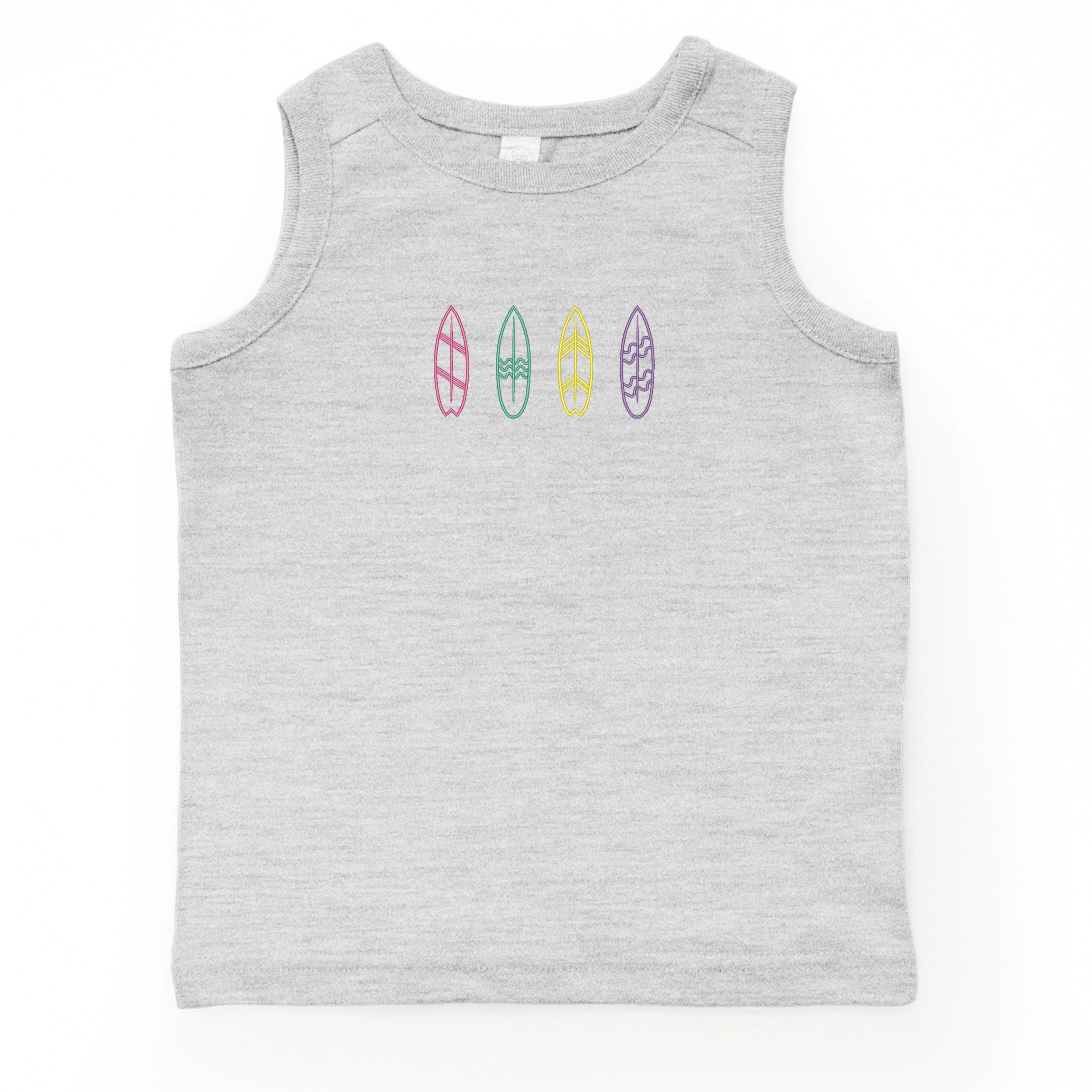 The Juniper Shop - Embroidered Surf Boards Toddler Graphic Tank