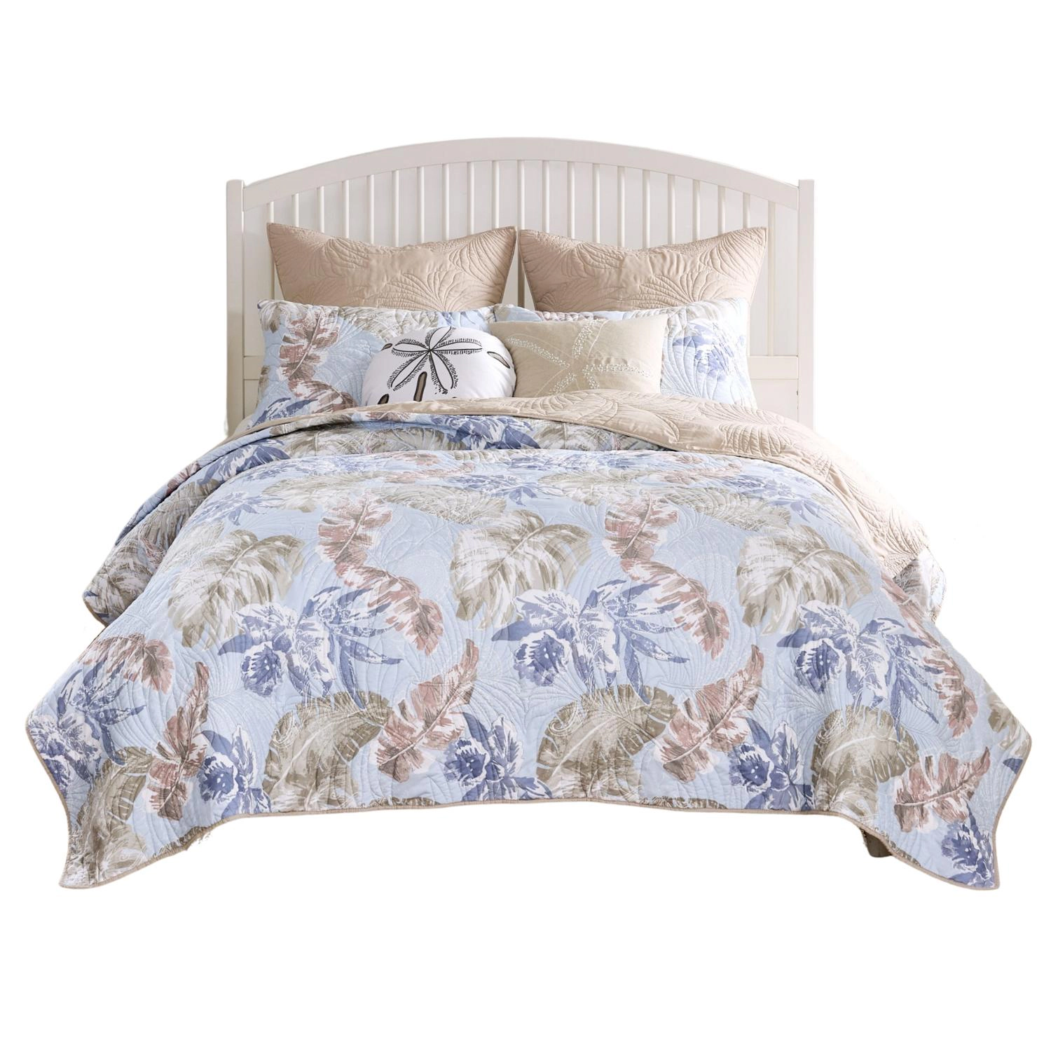 Greenland Home Fashions Tropics Luxurious Modern Design Quilt Bedding Set 3 Piece