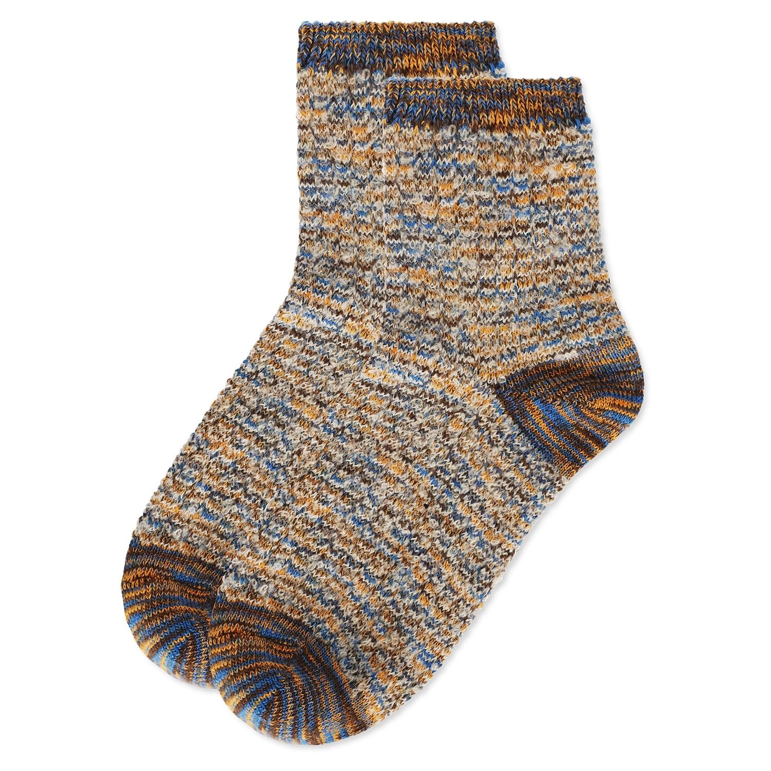 MeMoi Women's Colorswash Soft-Fit Cotton-Rich Crew Sock
