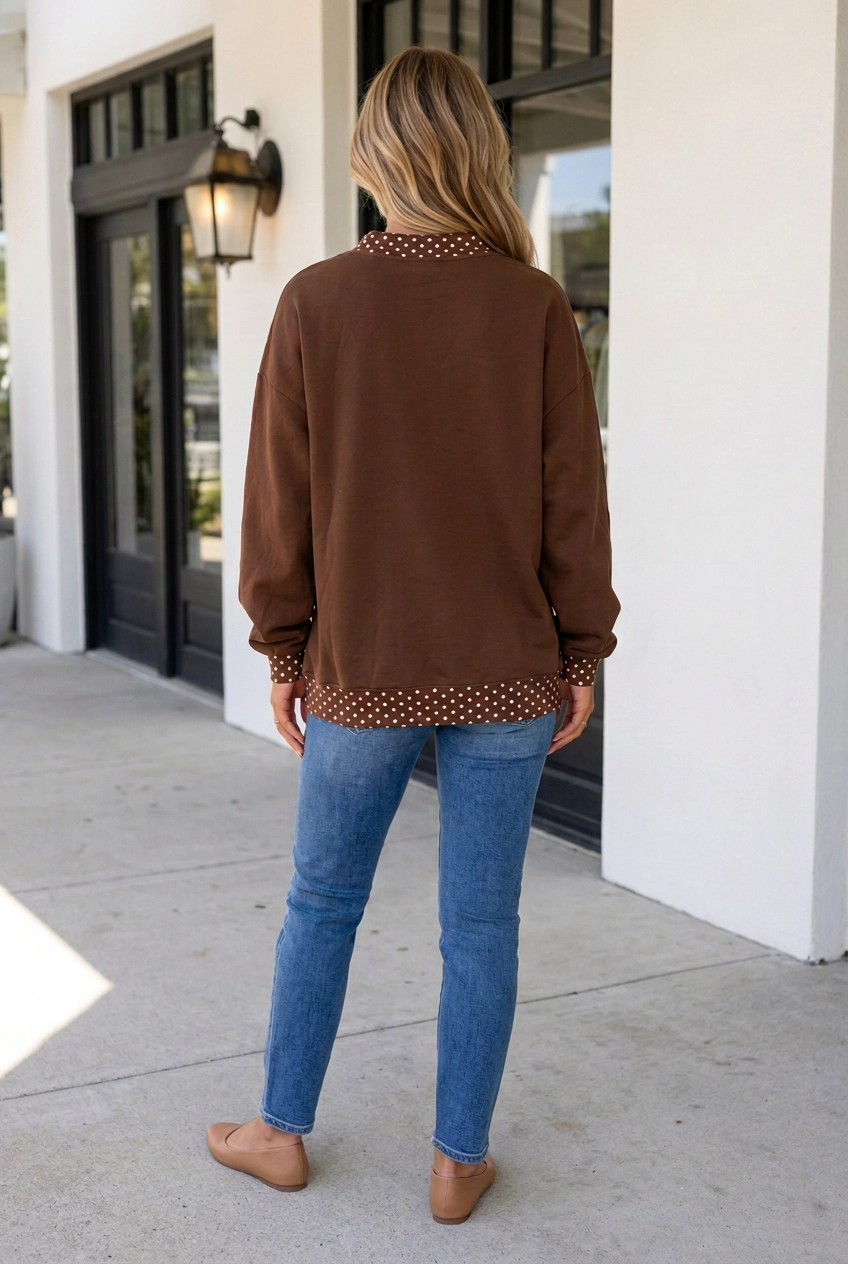Threaded Pear Women's Cynthiya High Western Baggy Pullover